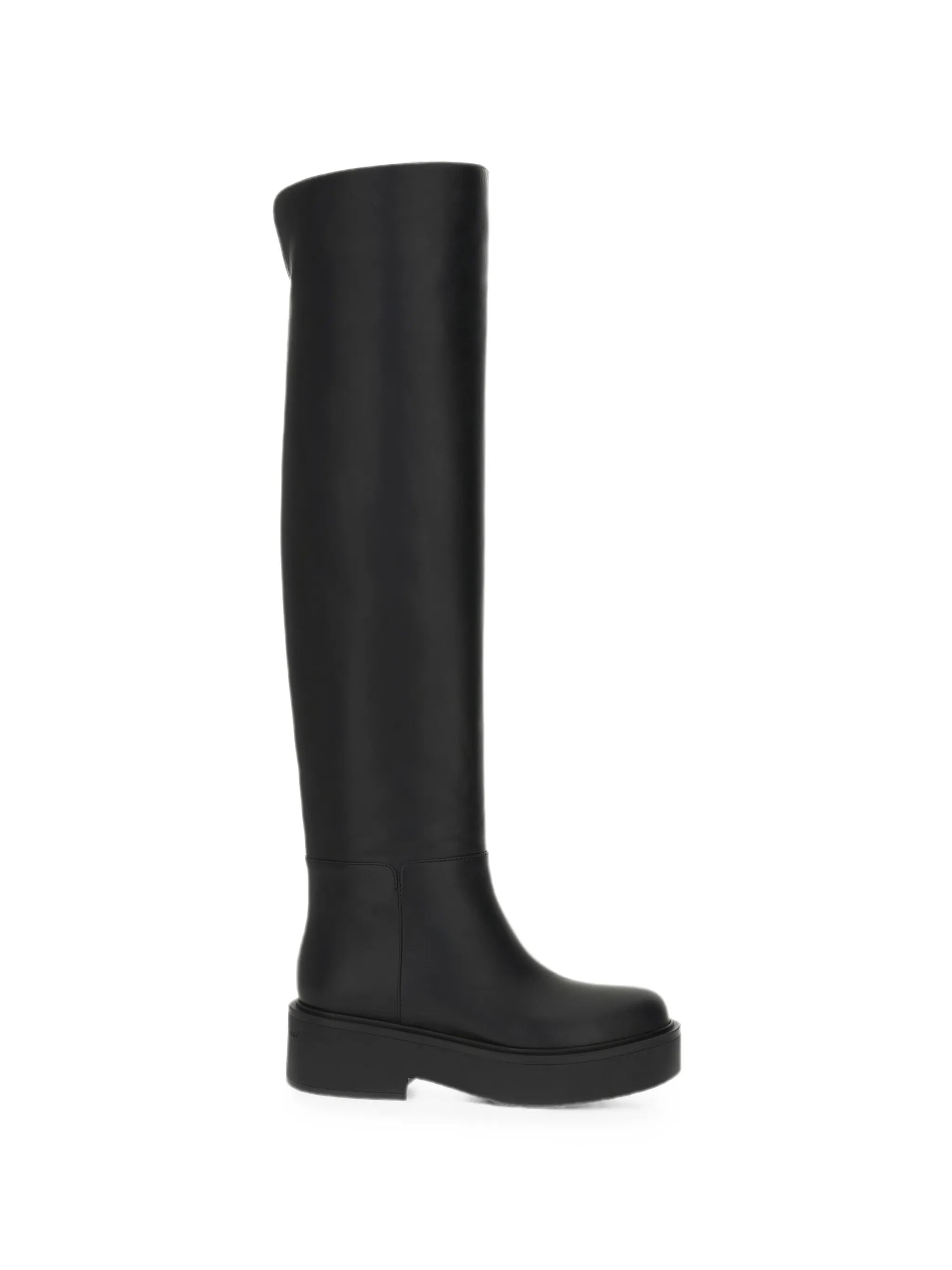 platform leather boots