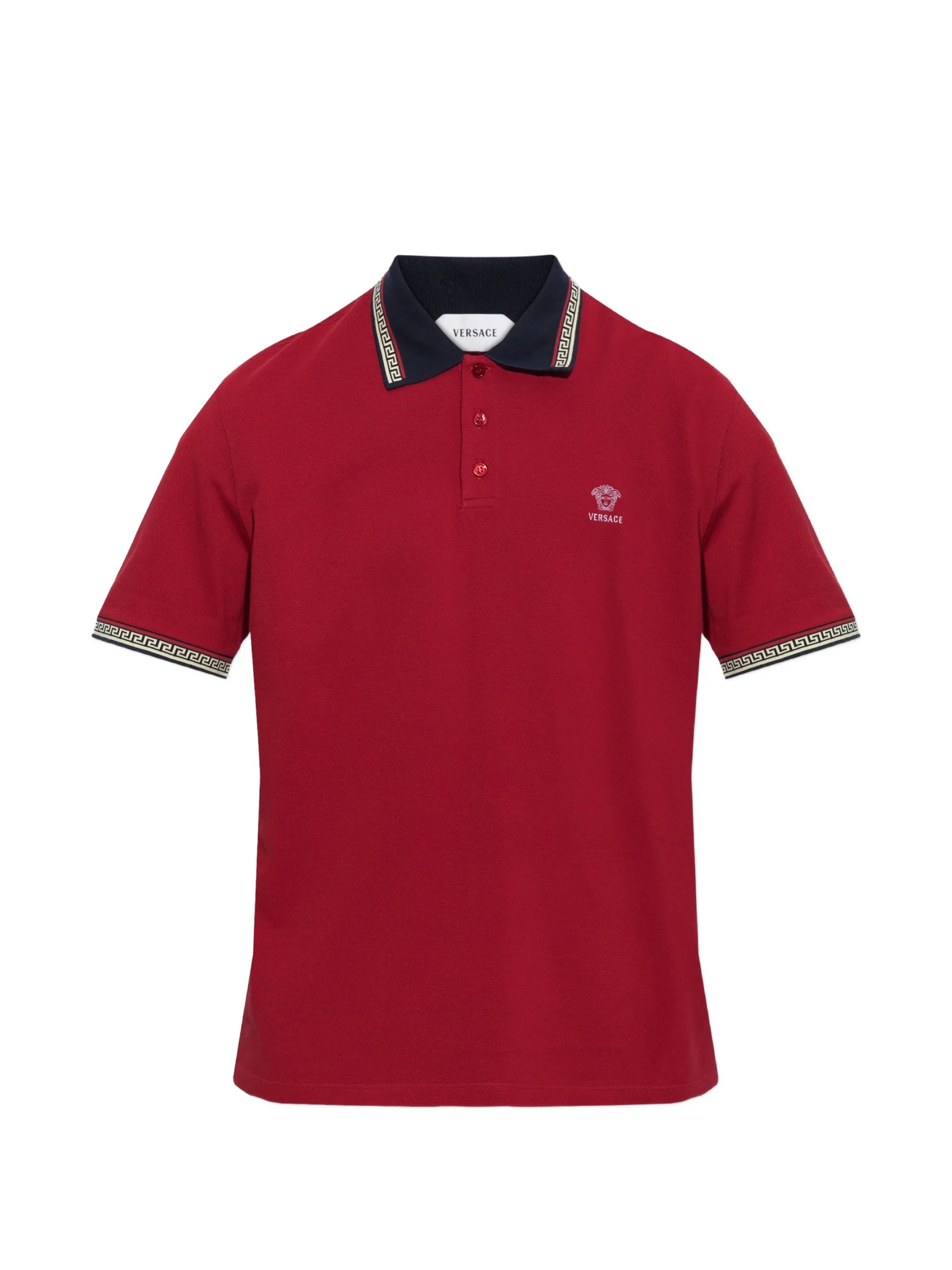 Embroidered-logo cotton piqué polo