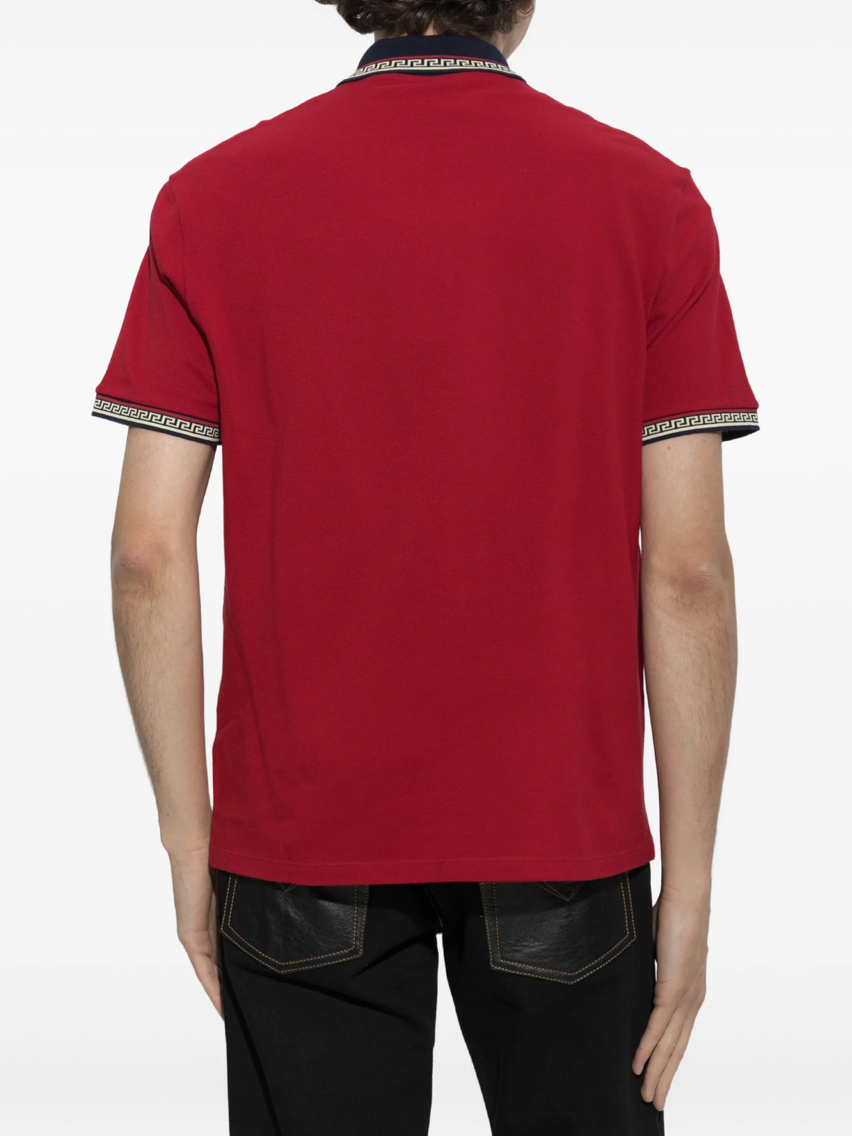Embroidered-logo cotton piqué polo
