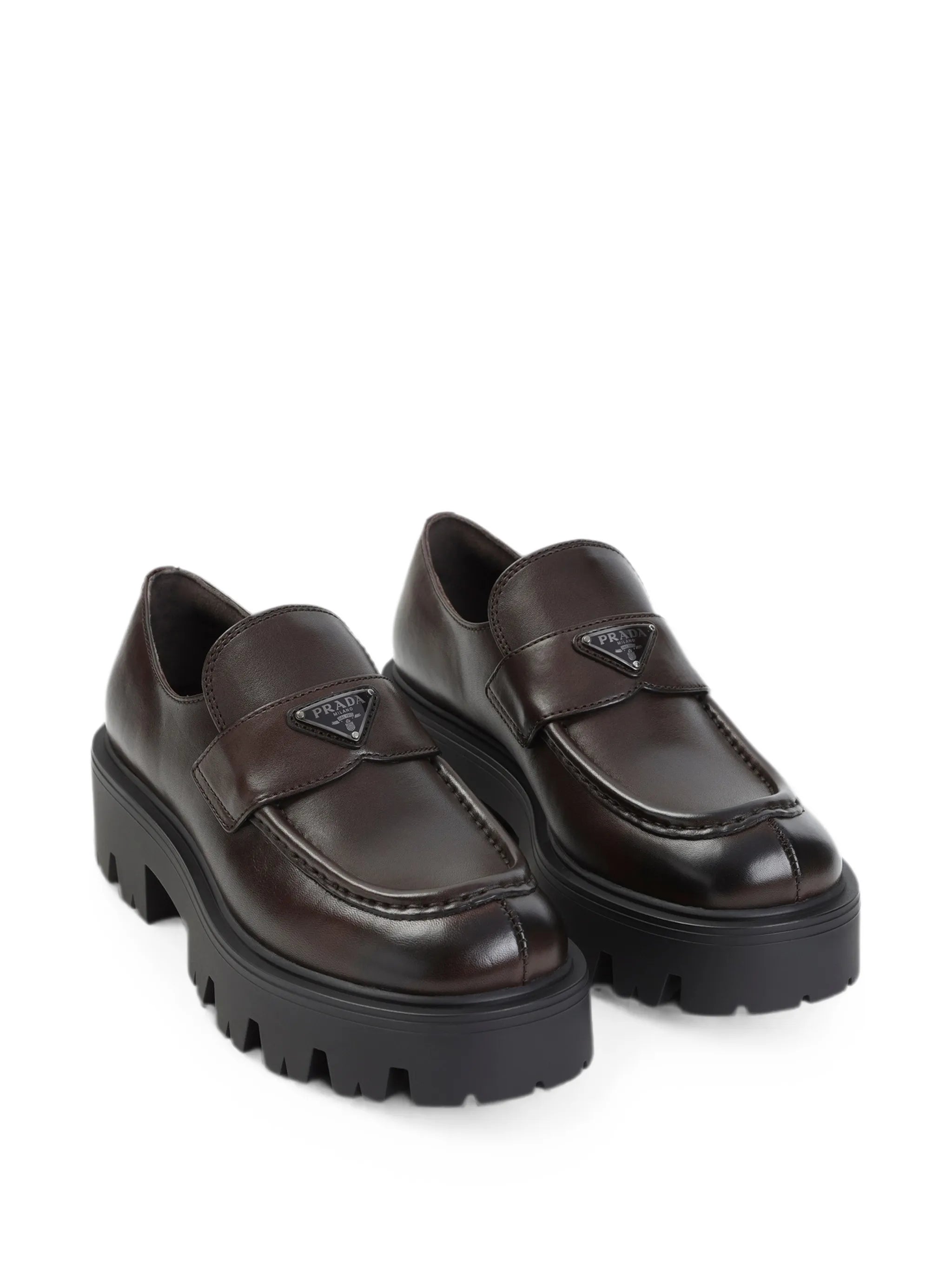 logo-plaque loafers