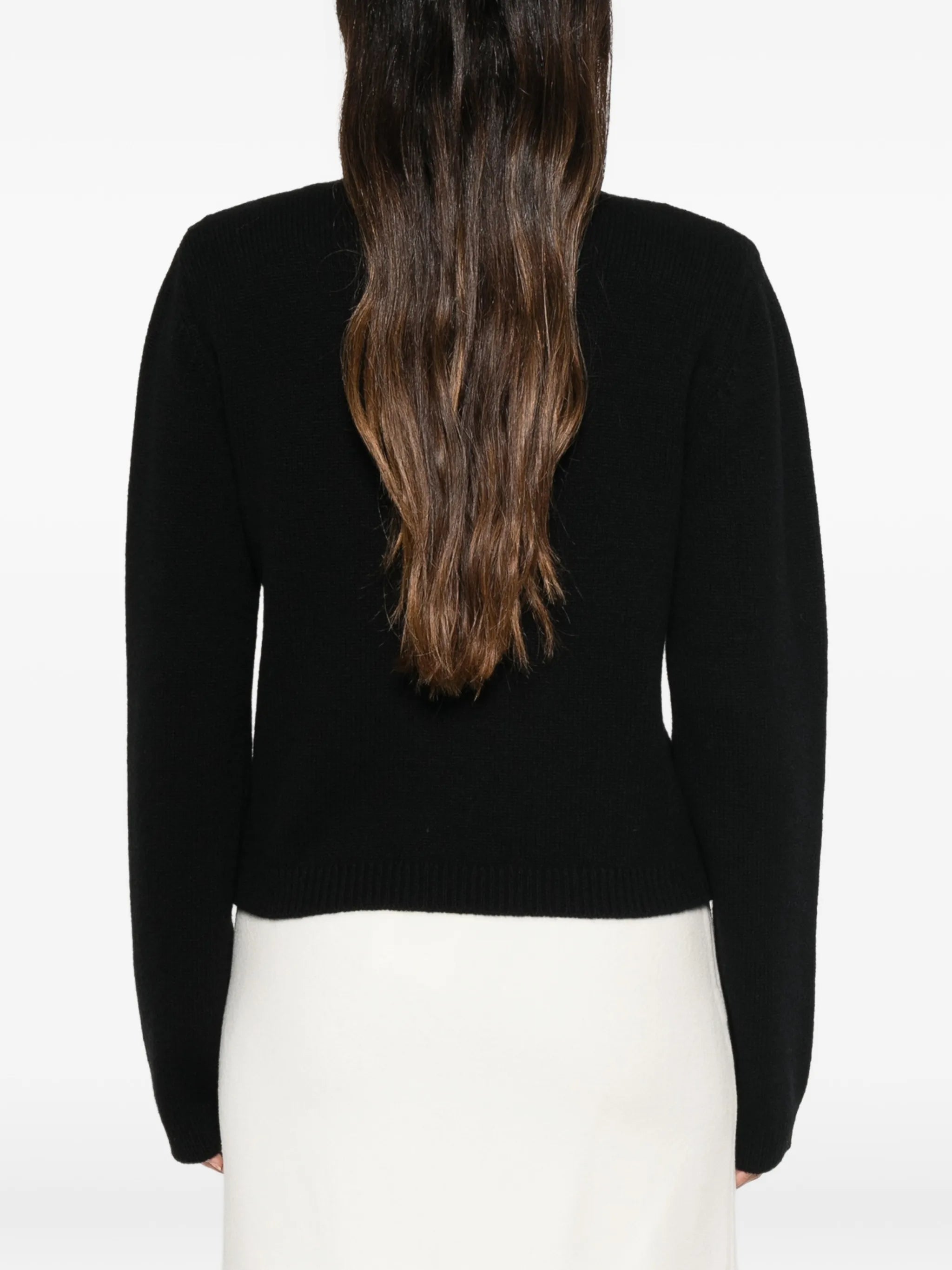 statement-shoulder turtleneck sweater
