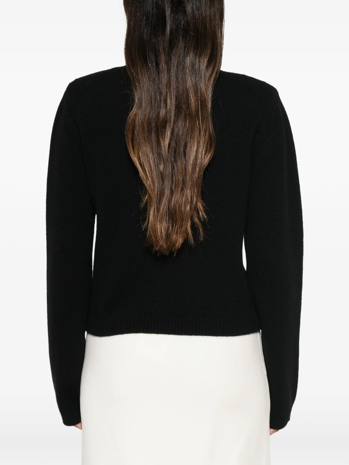 statement-shoulder turtleneck sweater