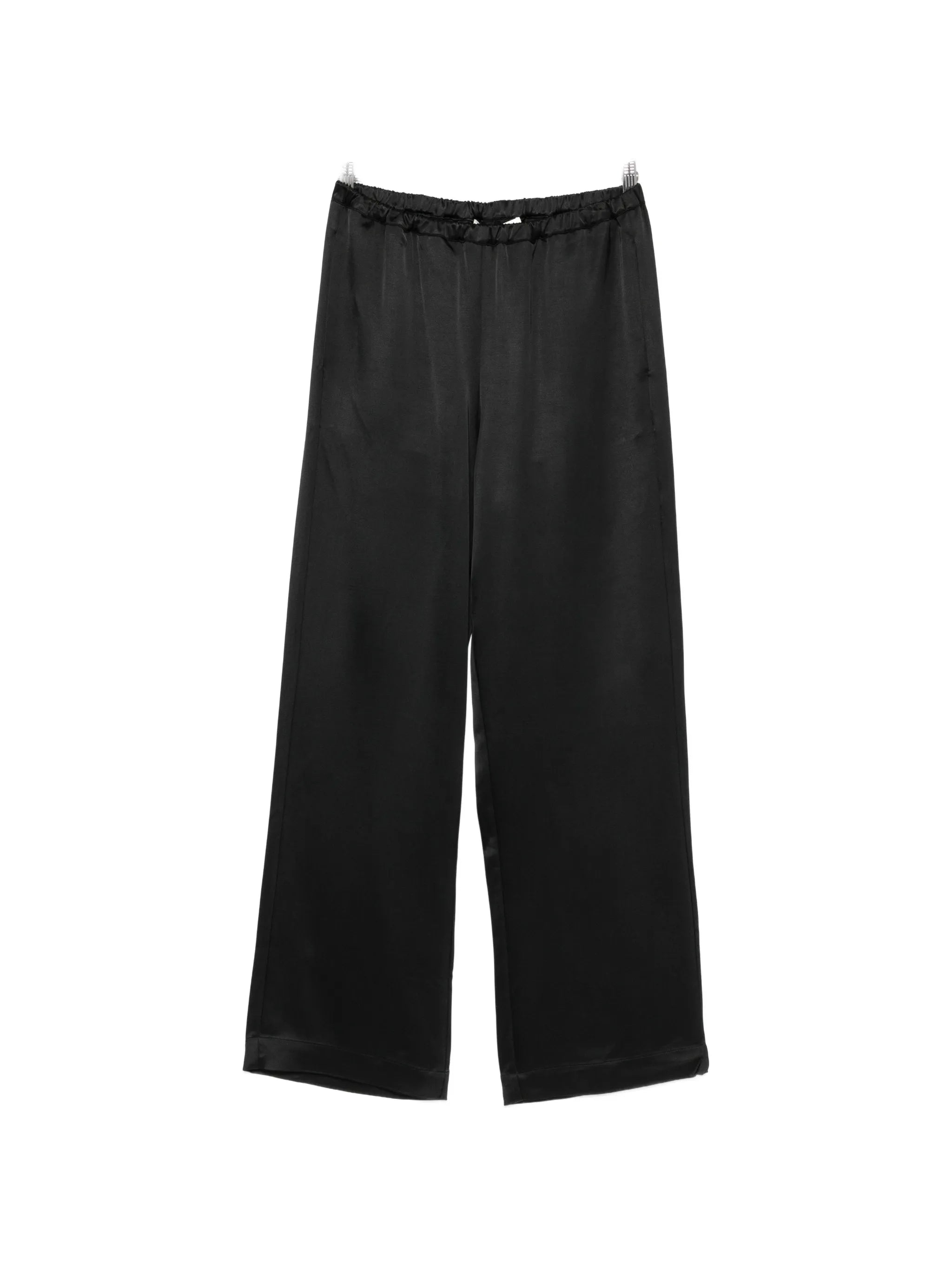 relaxed-fit satin trousers