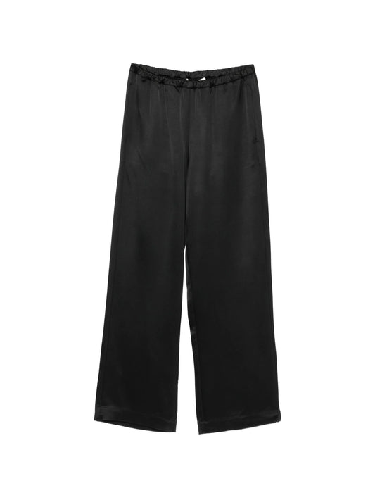 relaxed-fit satin trousers