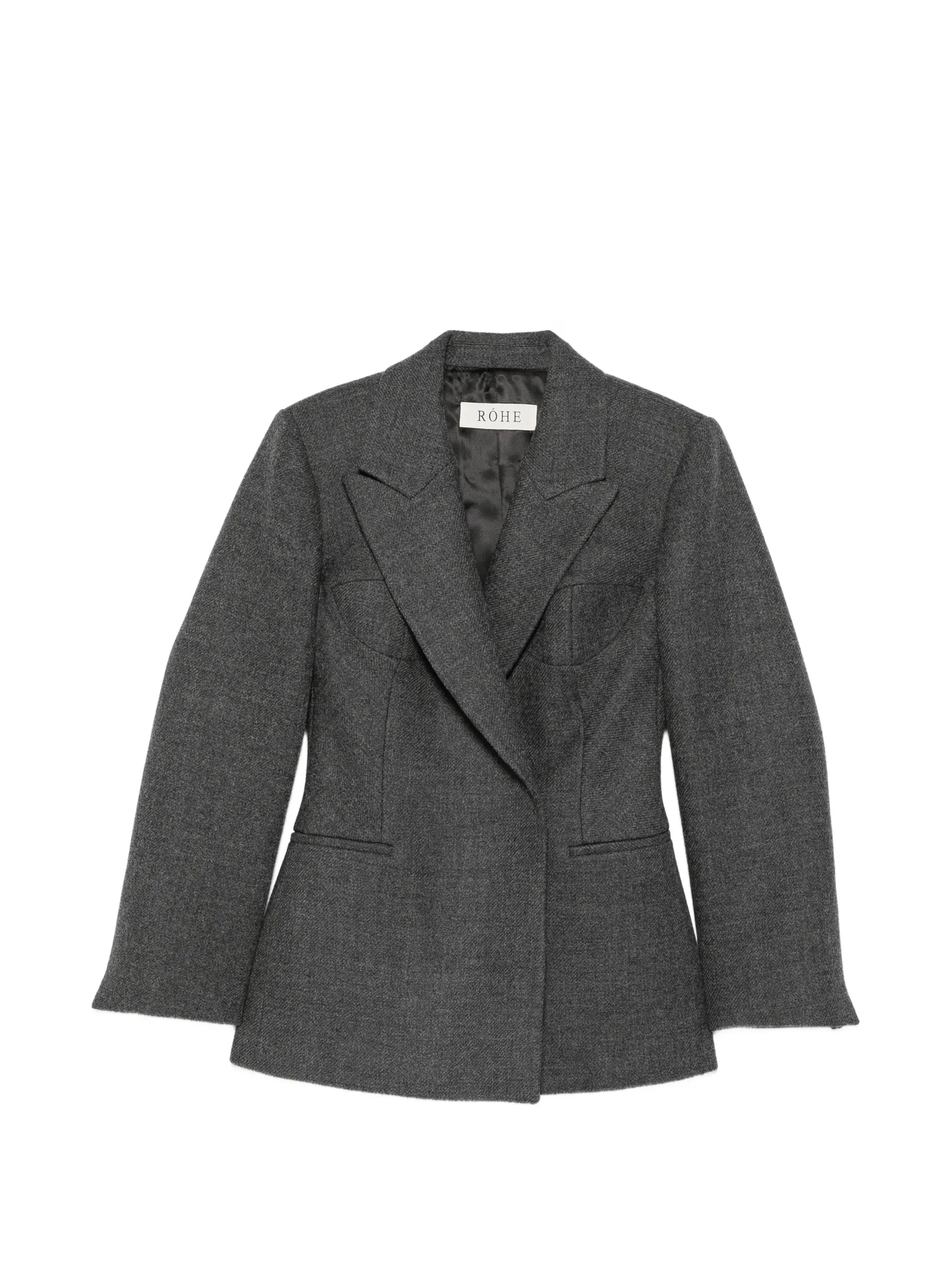 Cup detailed blazer