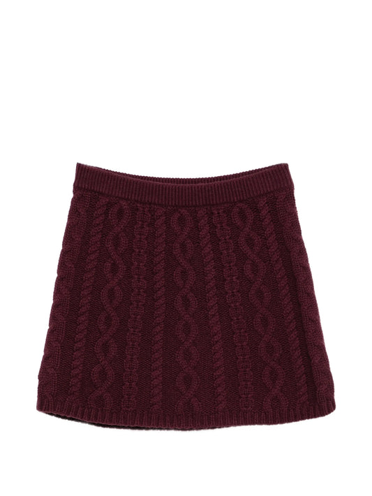 mini Cable knit skirt