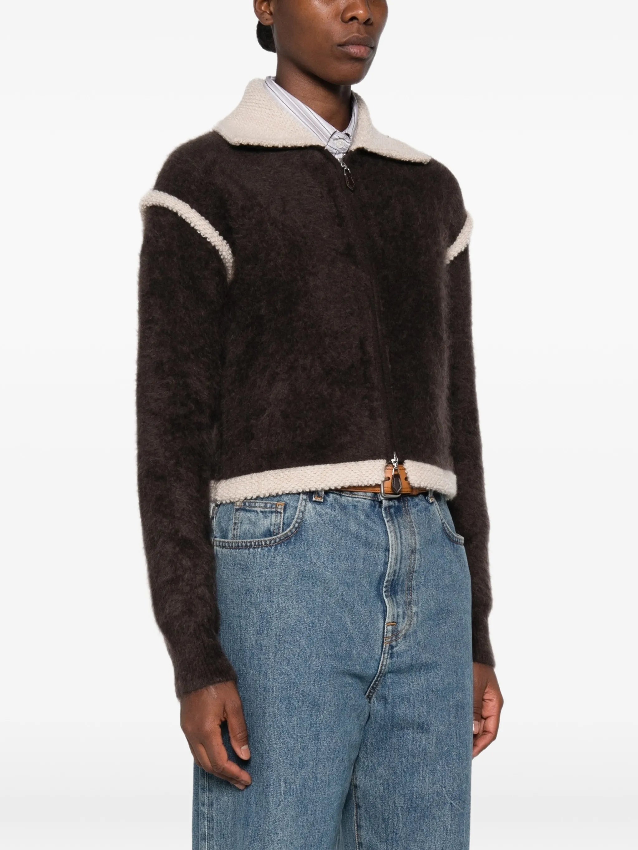 Grizzly Frankie zip-up cardigan