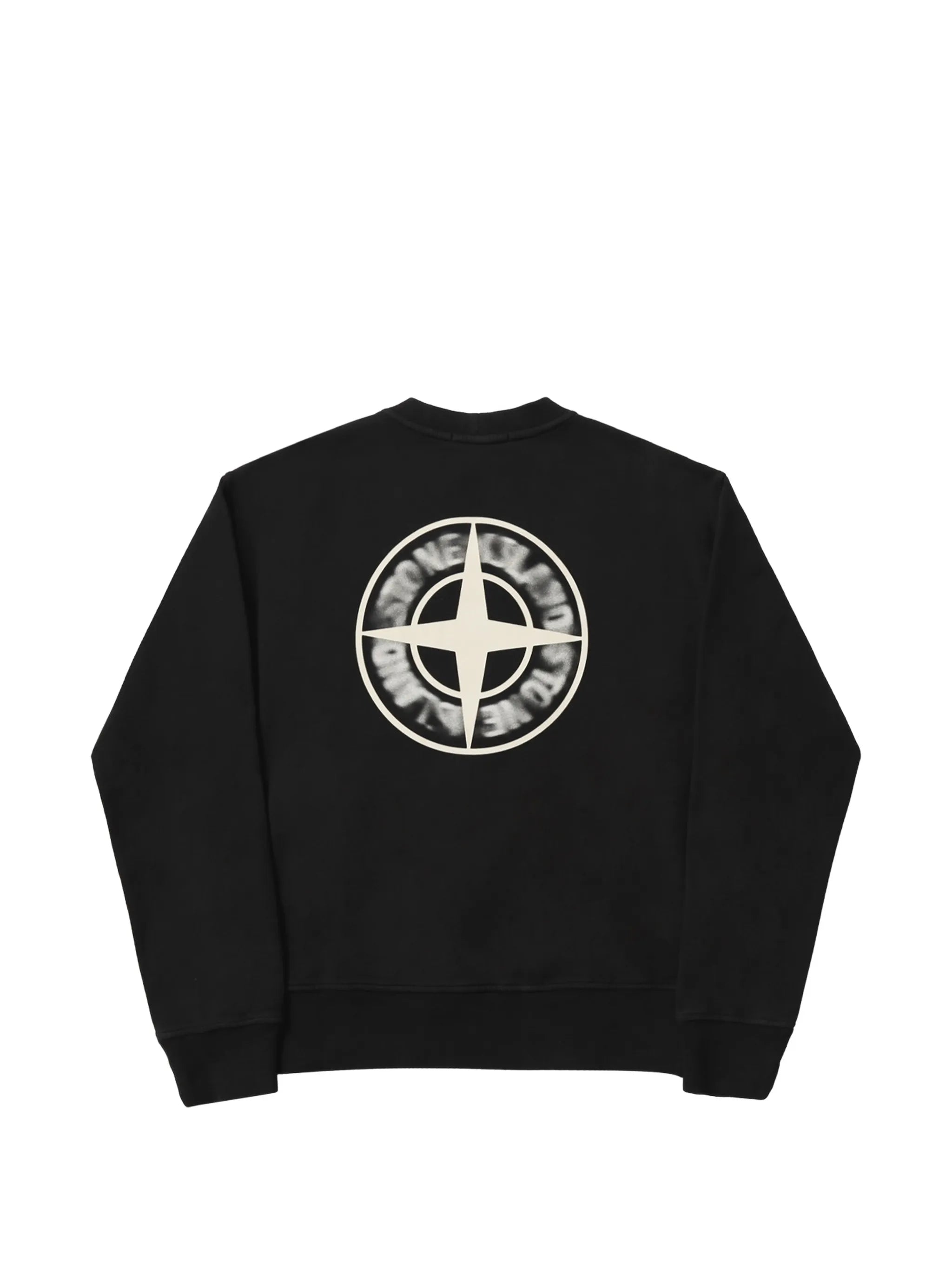 logo-print black sweatshirt