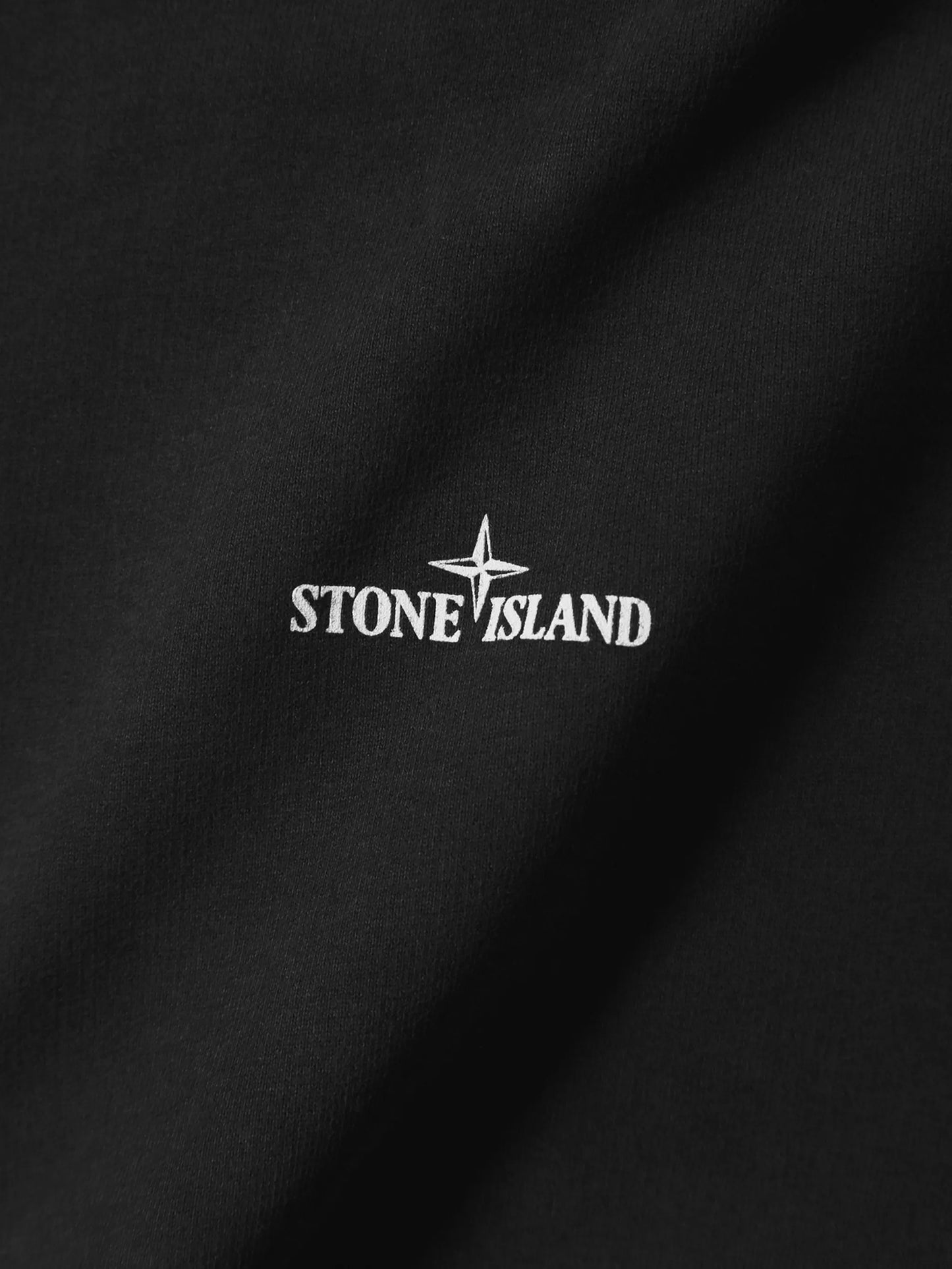 logo-print black sweatshirt