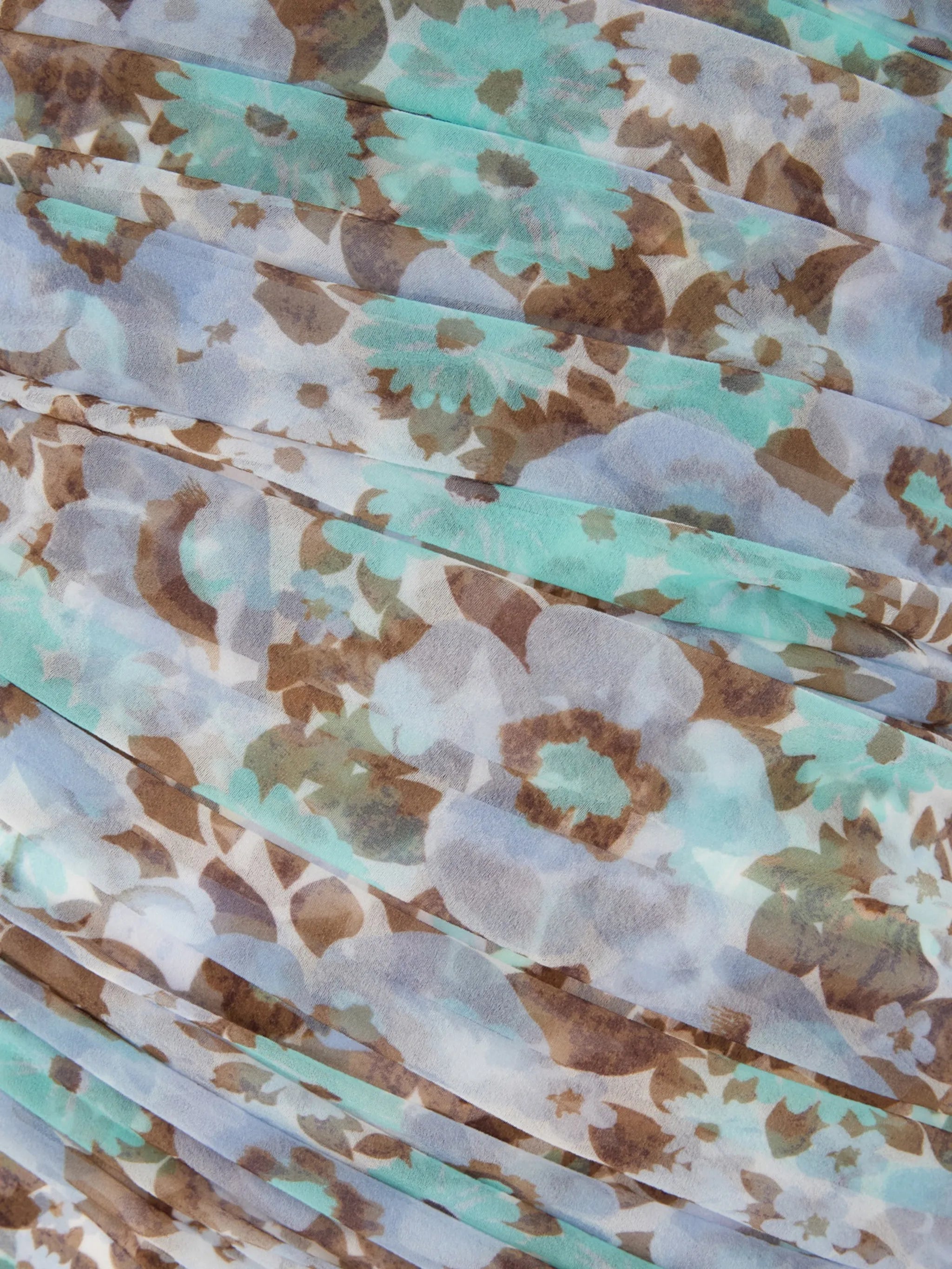 one-shoulder floral-print asymmetric dress