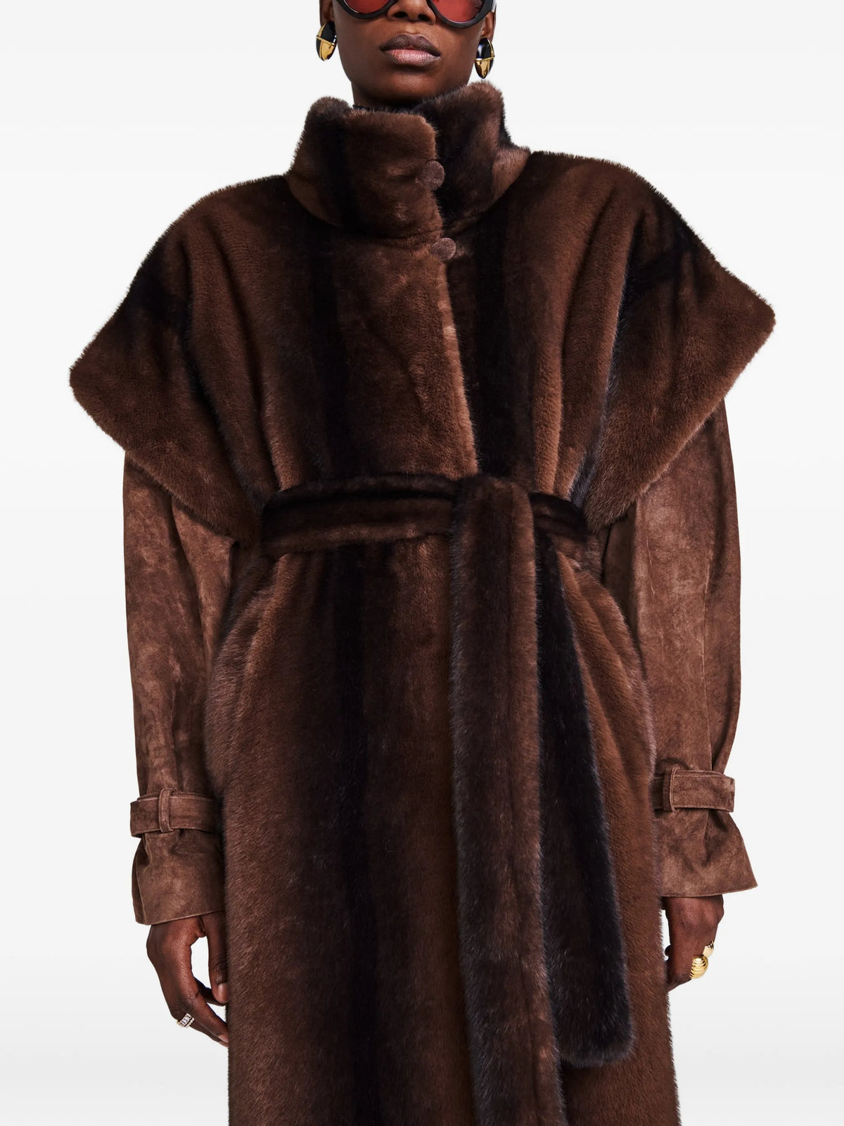 Harper faux-fur coat
