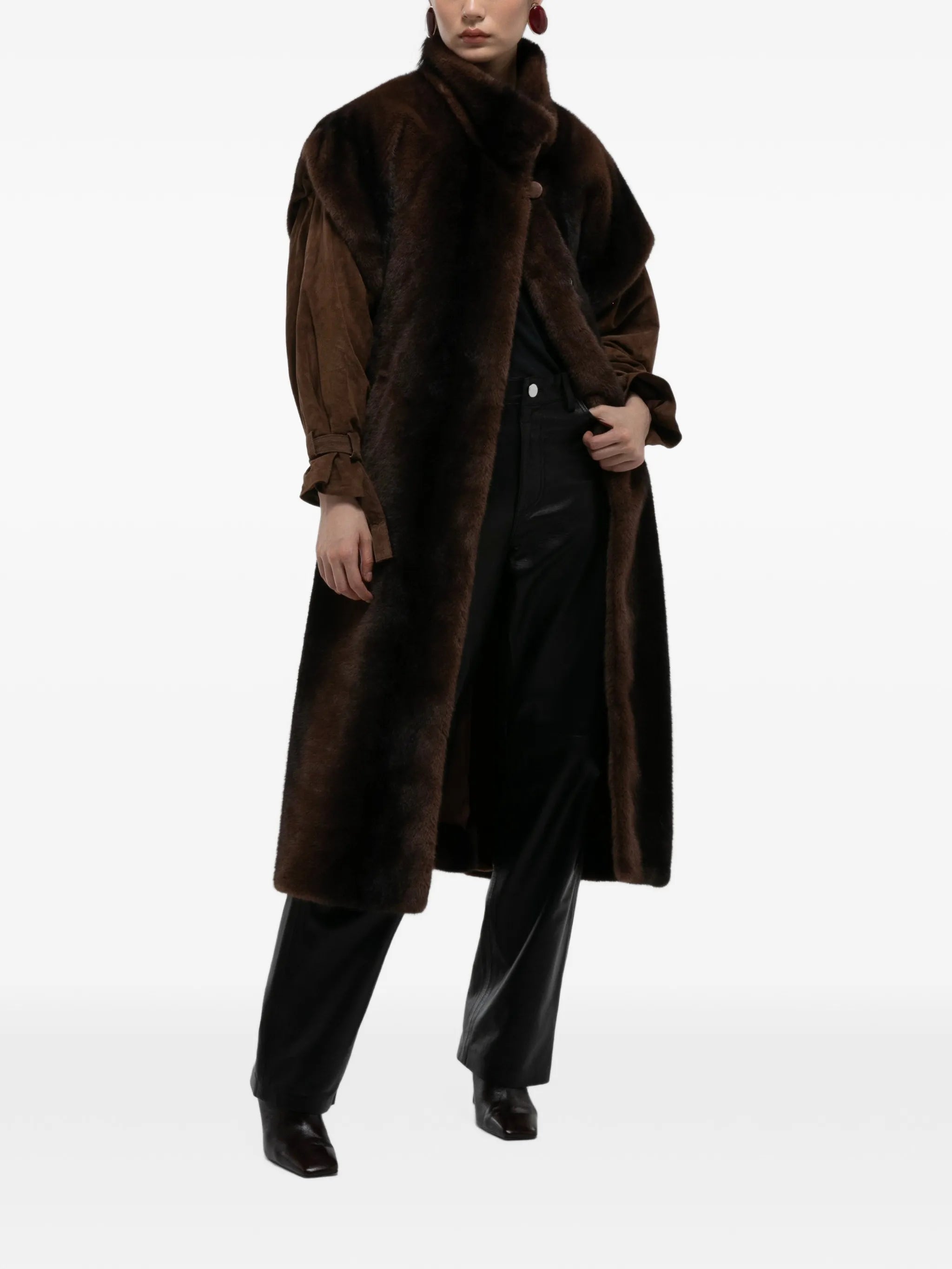 Harper faux-fur coat