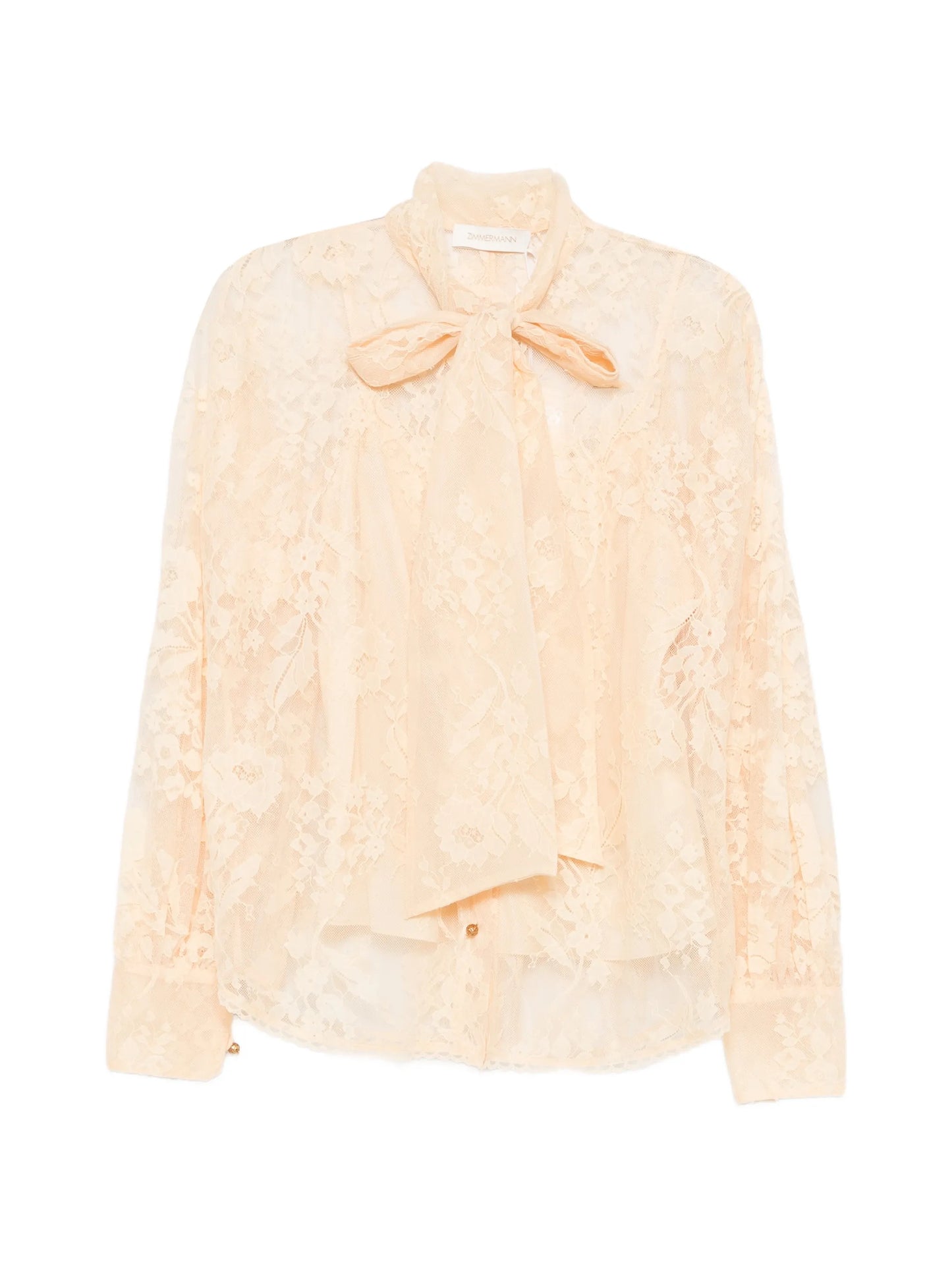 pussy-bow lace blouse