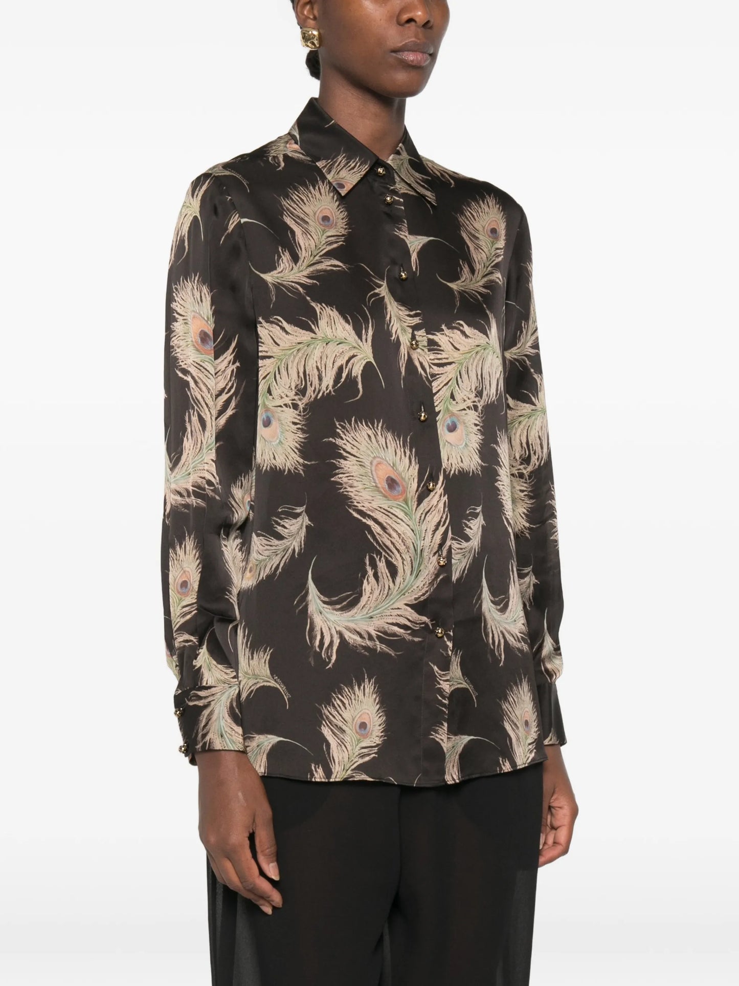 Valiant feather-print shirt