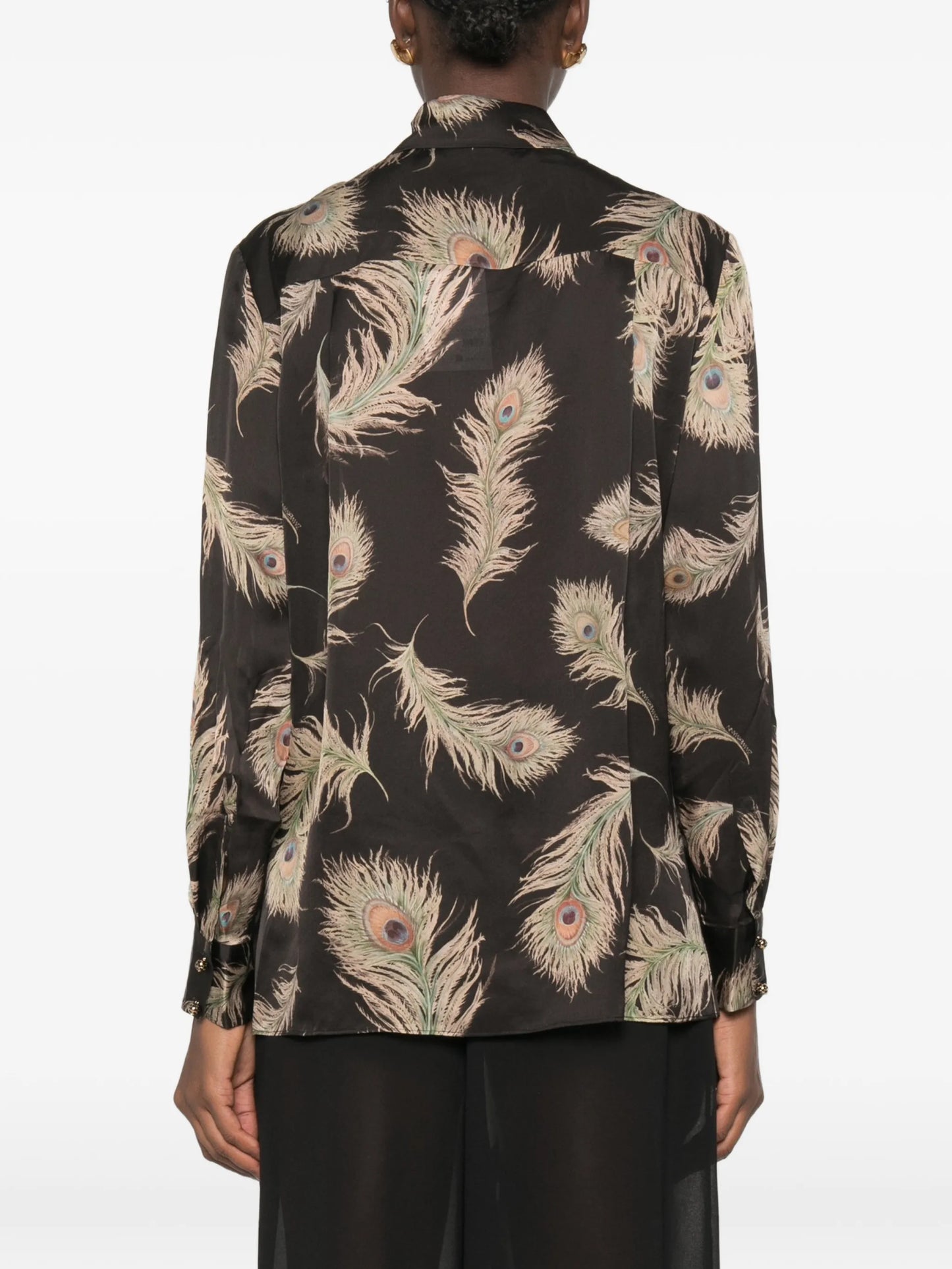Valiant feather-print shirt