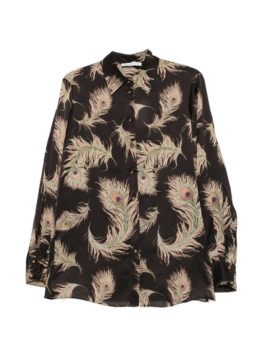 Valiant feather-print shirt