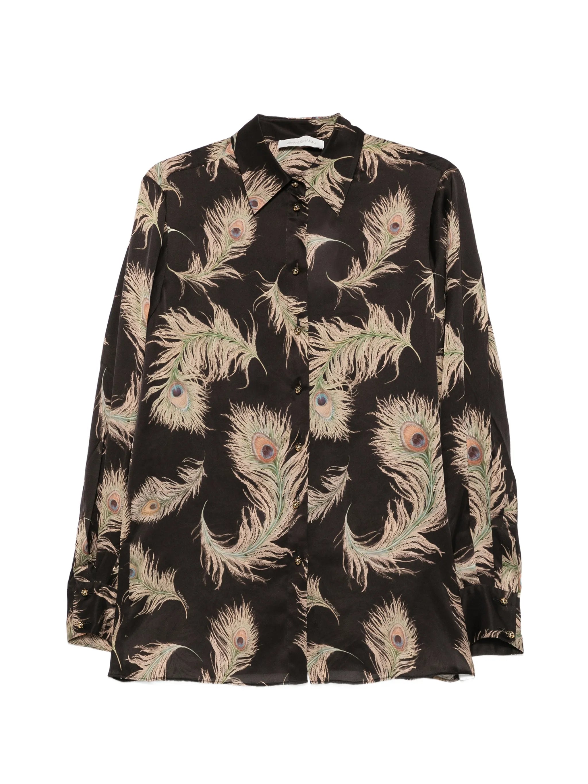 Valiant feather-print shirt