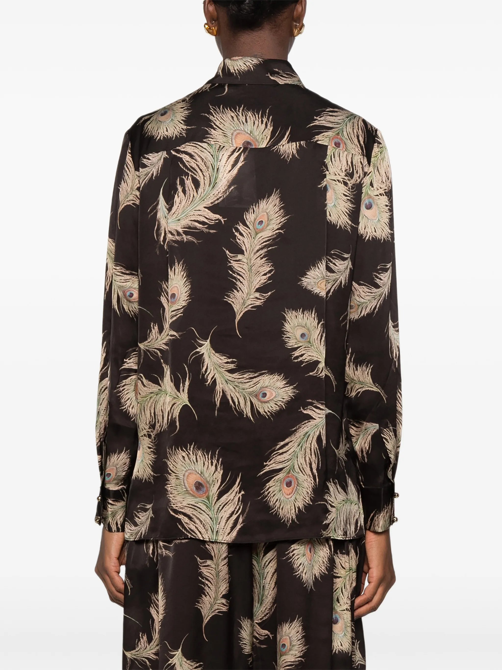 Valiant feather-print shirt
