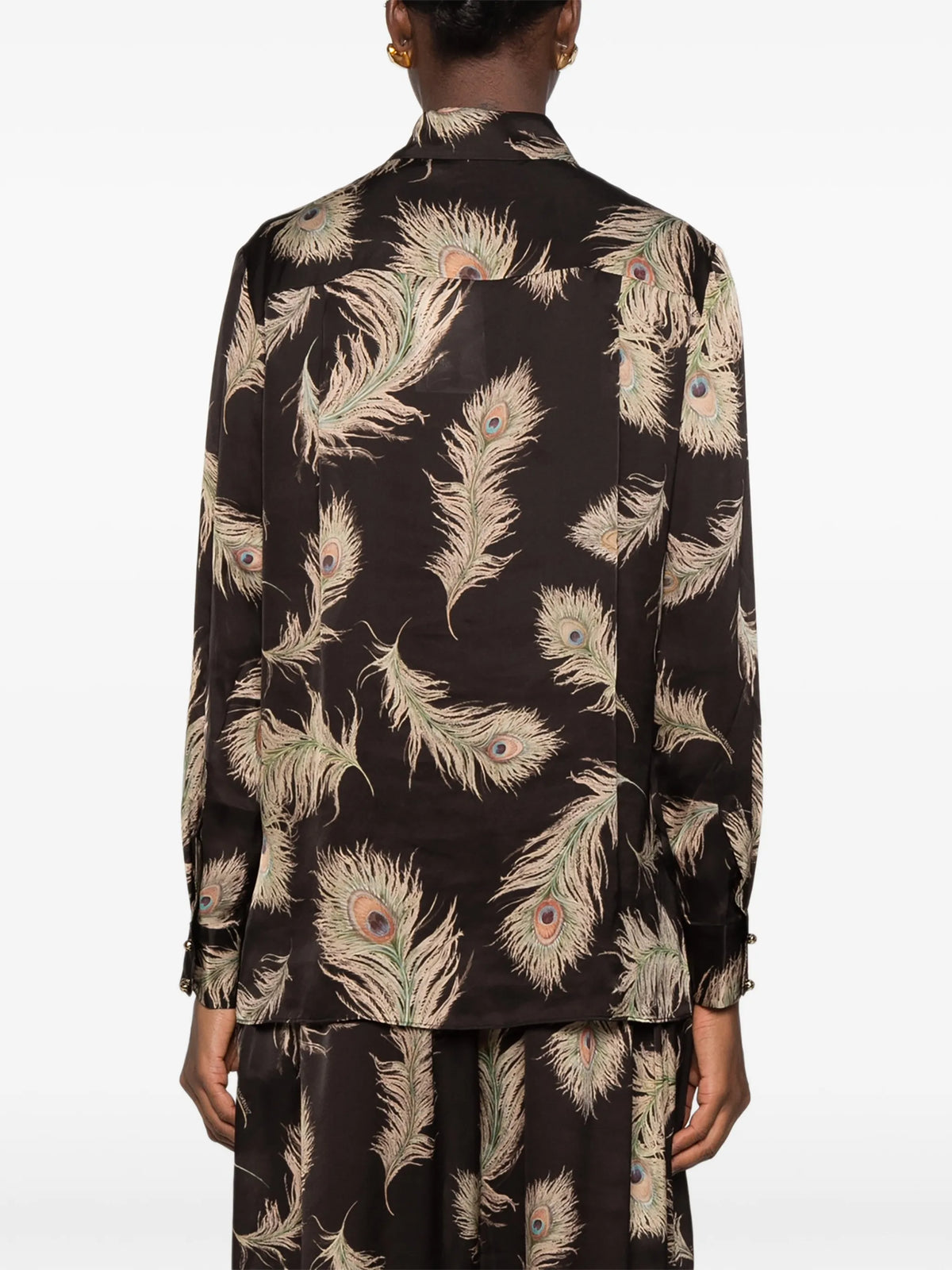 Valiant feather-print shirt