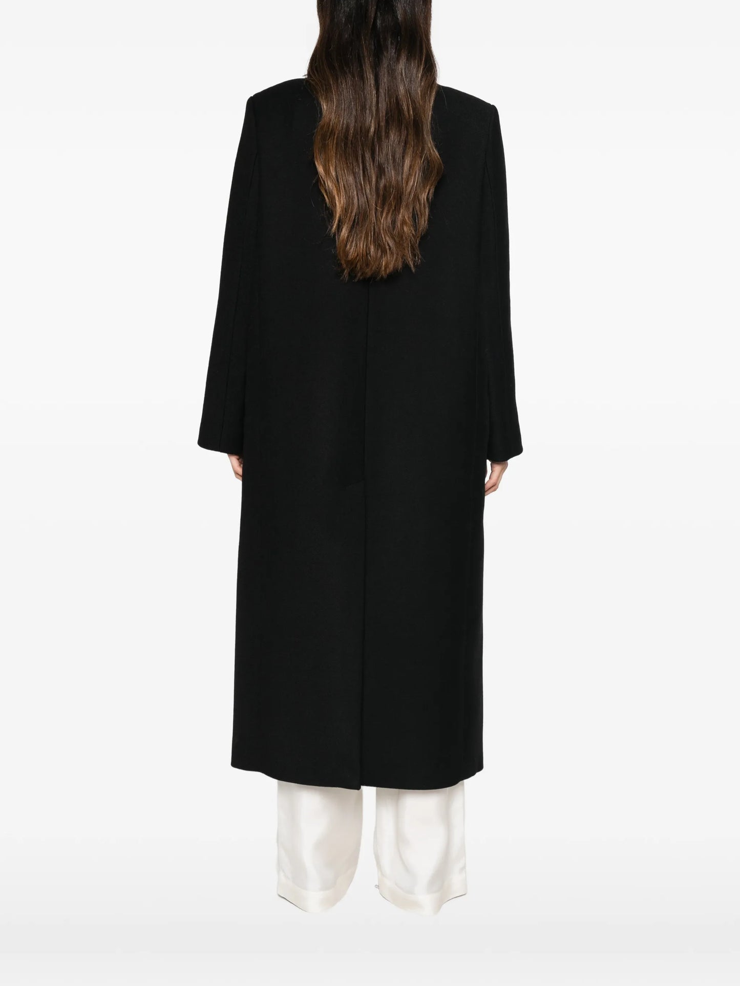 Pankou-closure wool coat