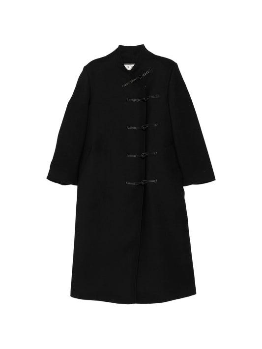 Pankou-closure wool coat