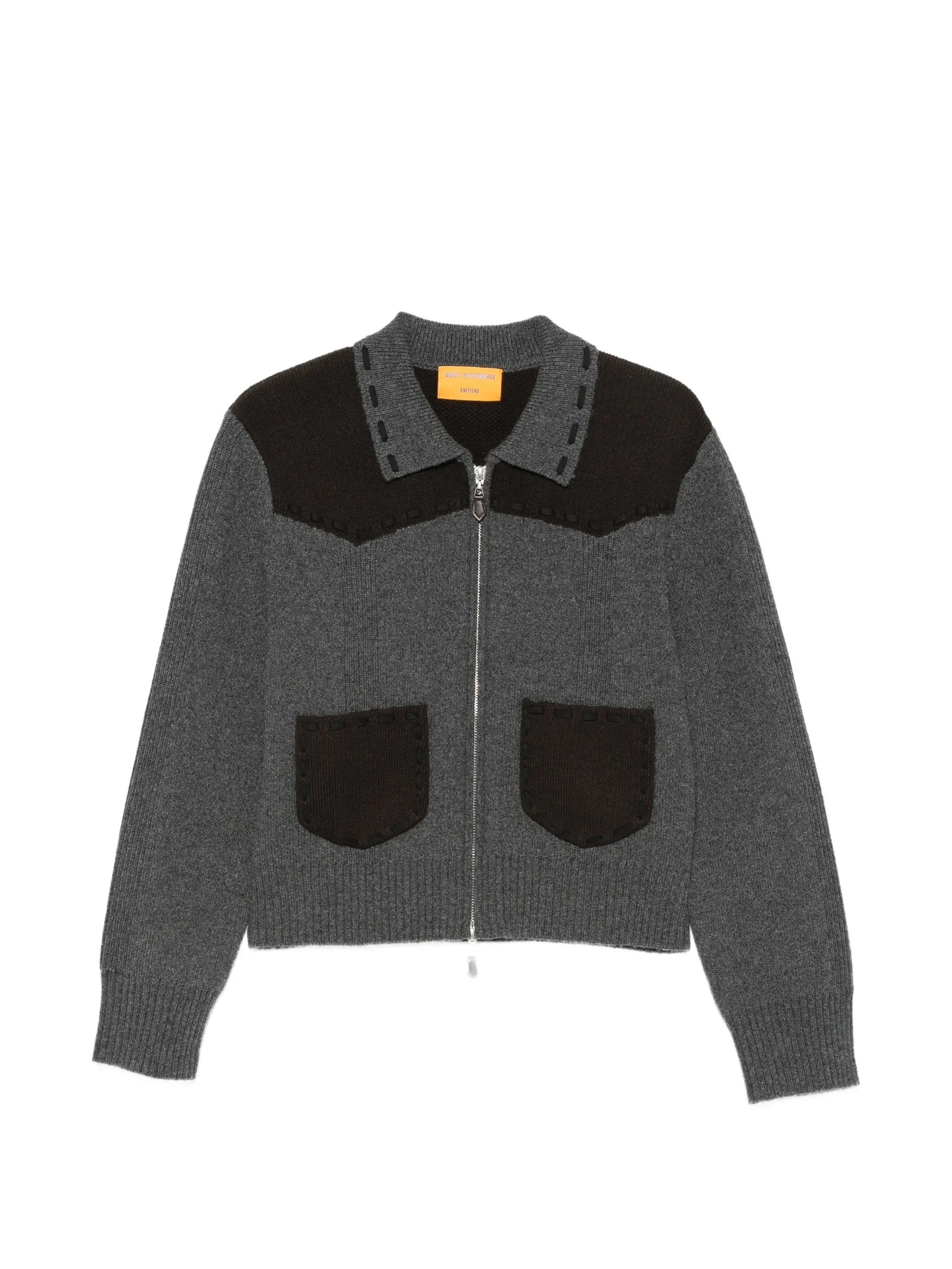 Saddle Up zip-up cardigan