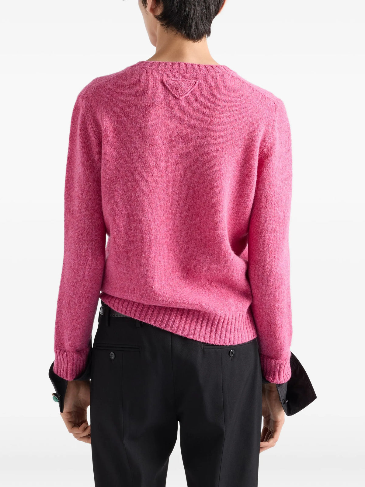 Shetland wool crew-neck sweater