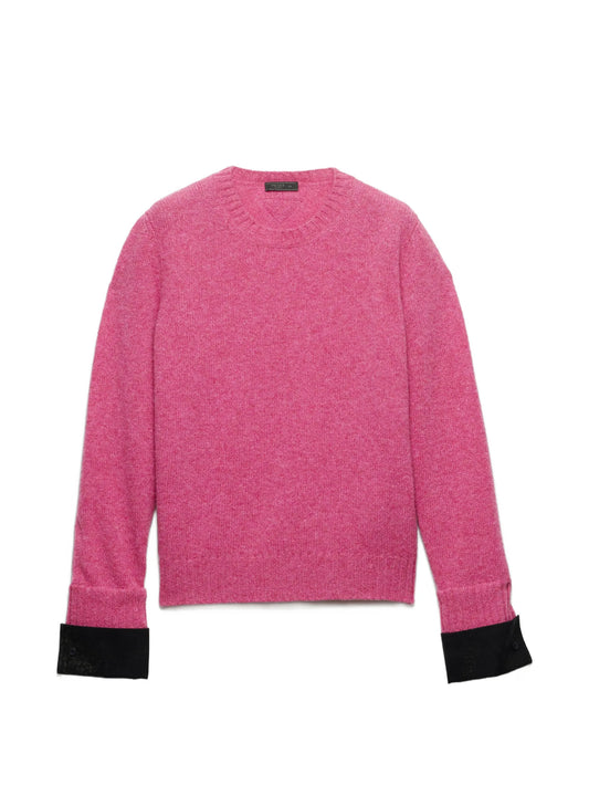 Shetland wool crew-neck sweater