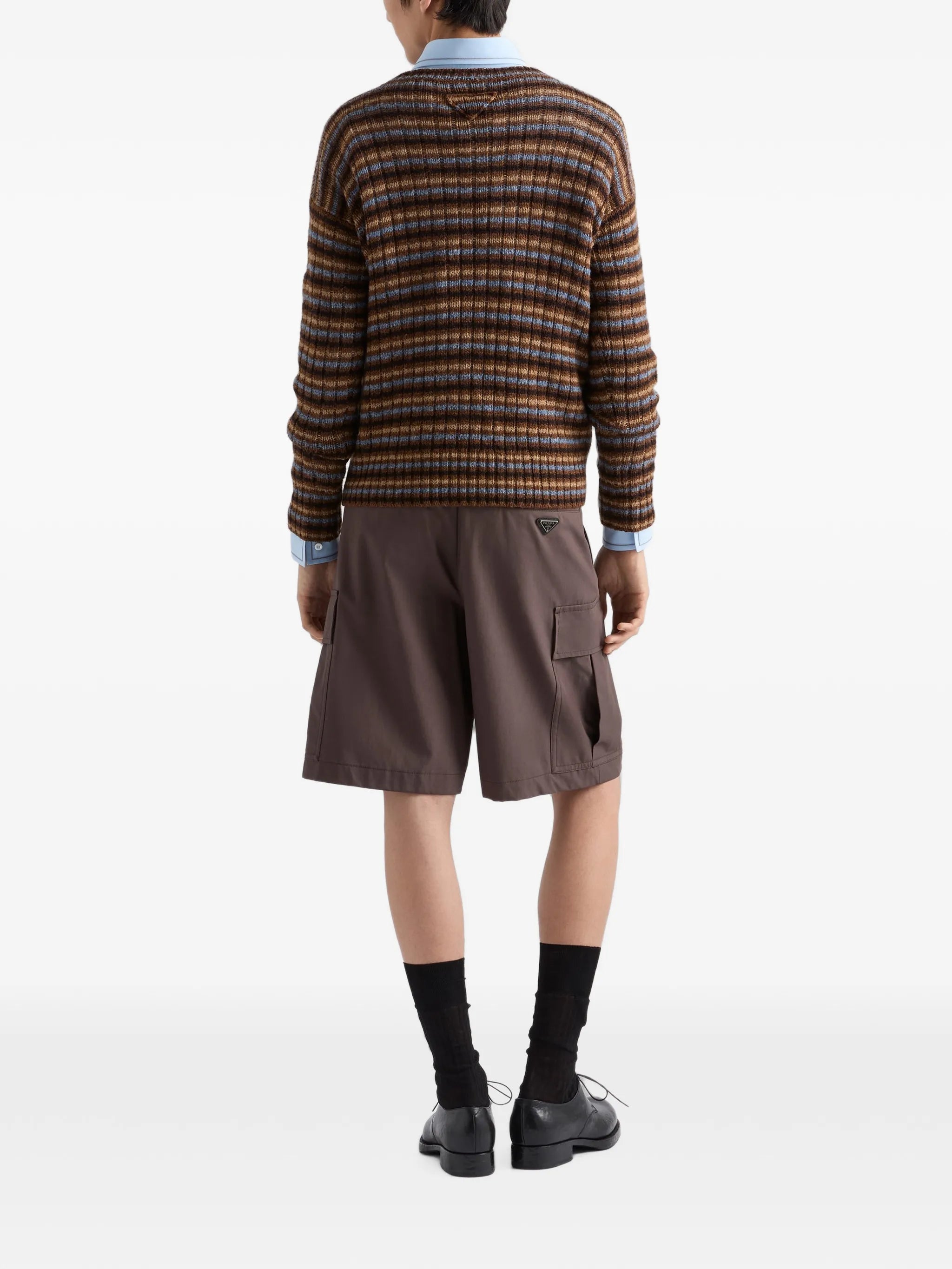Shetland wool boat neck sweater