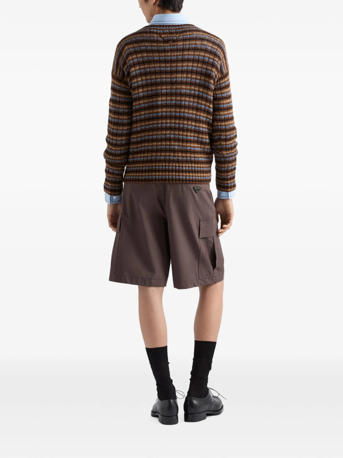 Shetland wool boat neck sweater