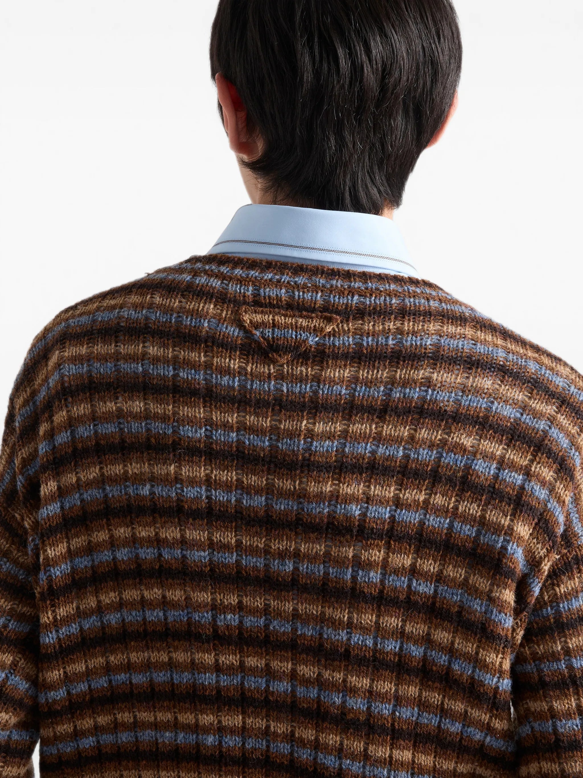 Shetland wool boat neck sweater