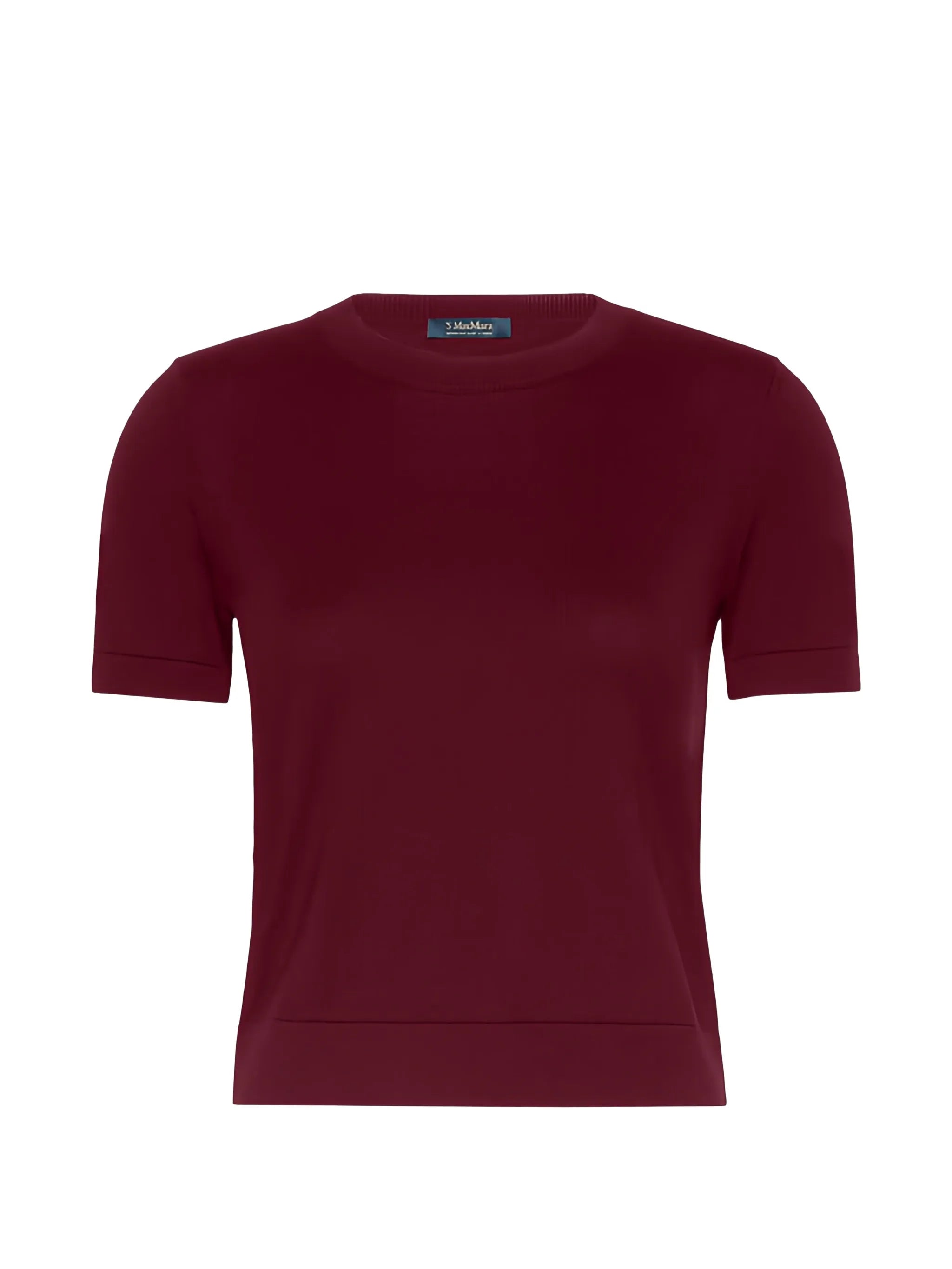 short-sleeve crew-neck sweater
