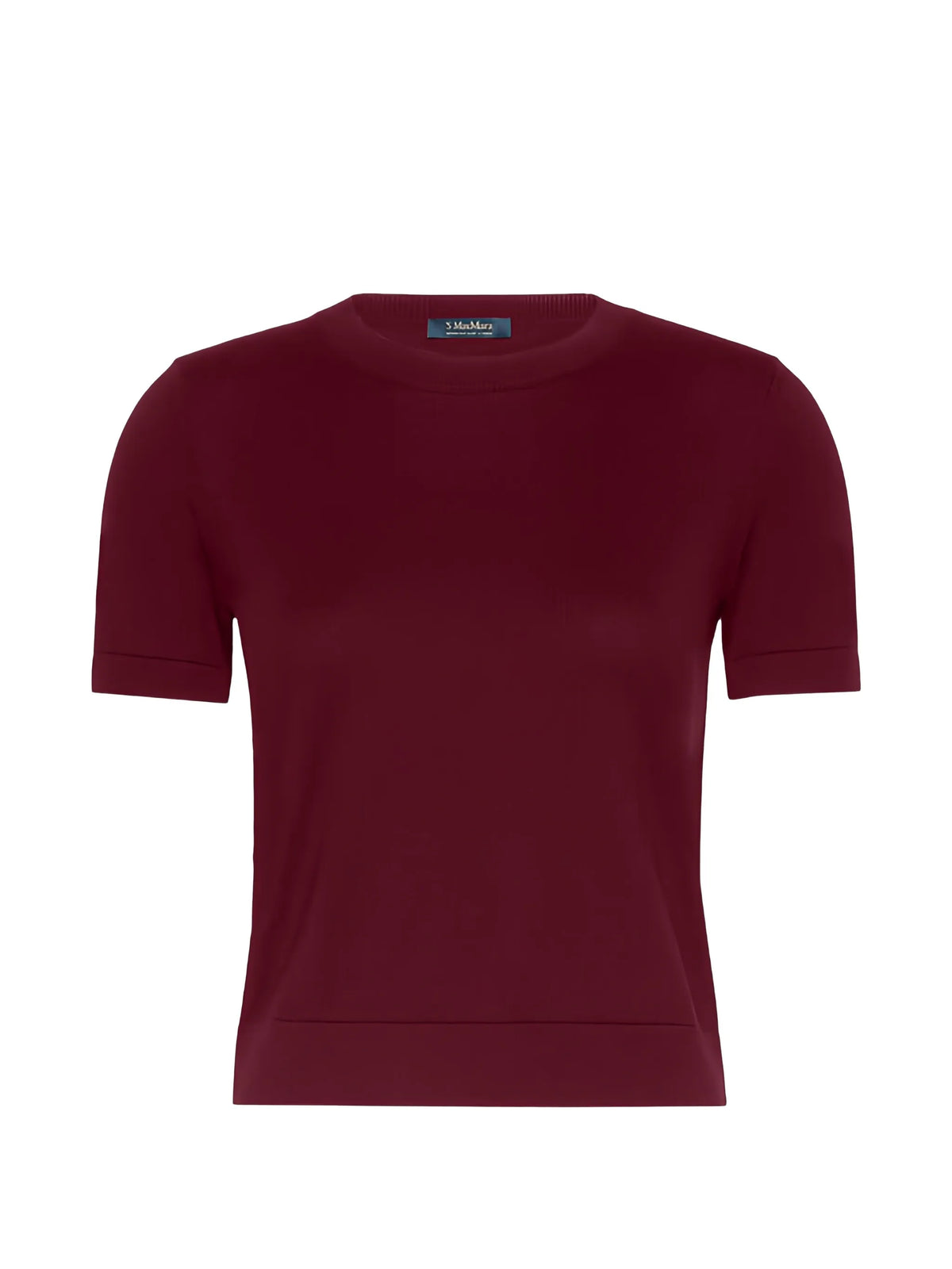 short-sleeve crew-neck sweater