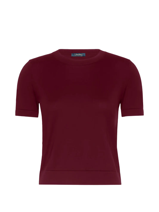 short-sleeve crew-neck sweater