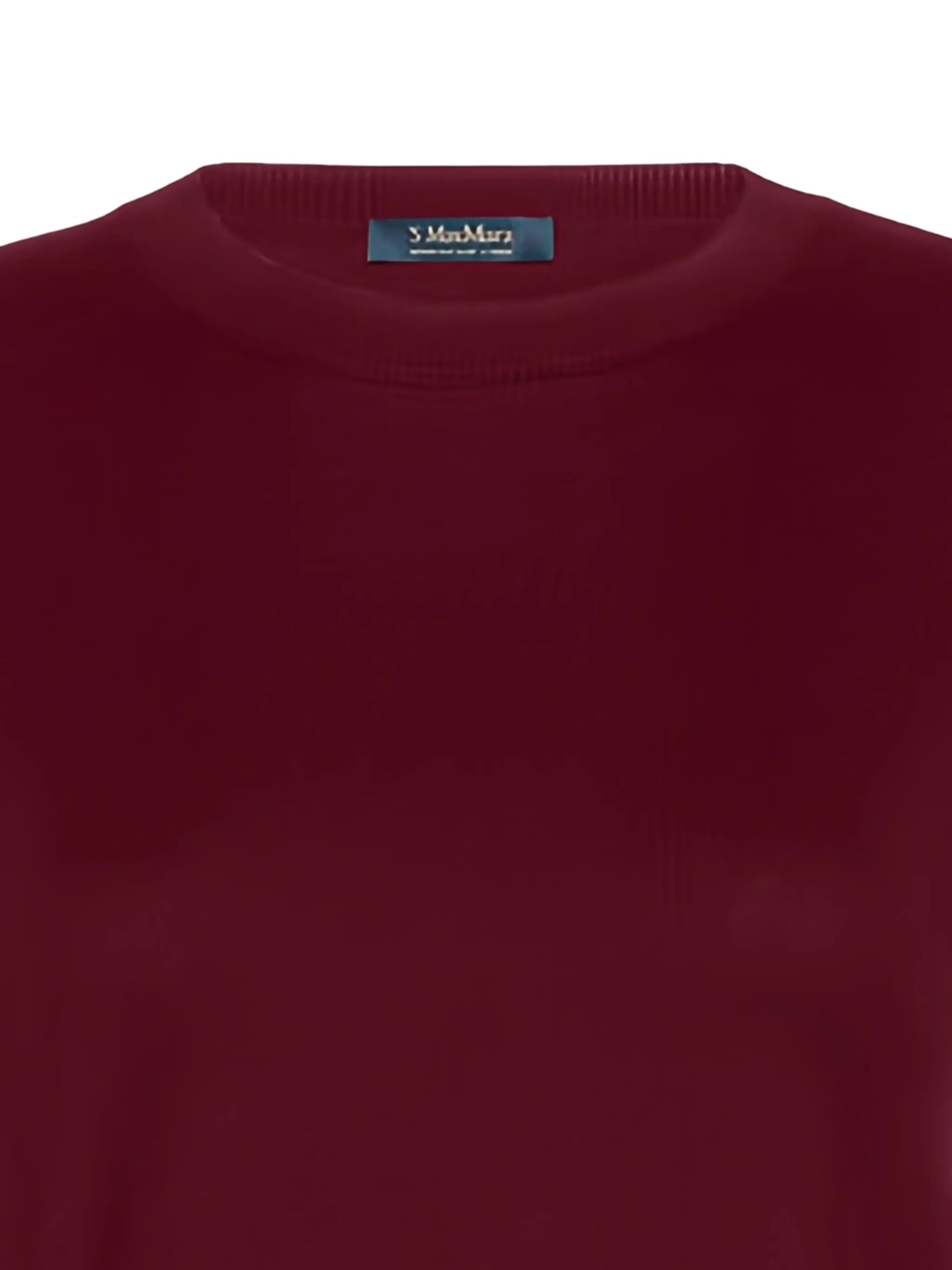 short-sleeve crew-neck sweater