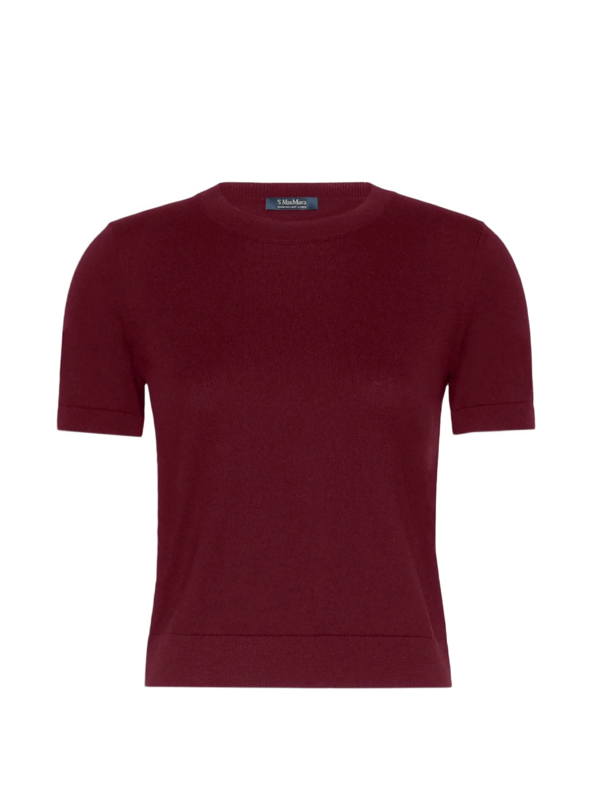 short-sleeve crew-neck sweater