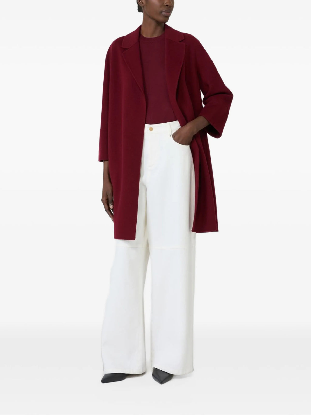 short-sleeve crew-neck sweater