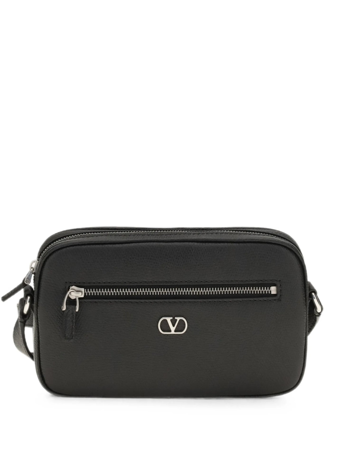 VLogo Signature leather messenger bag