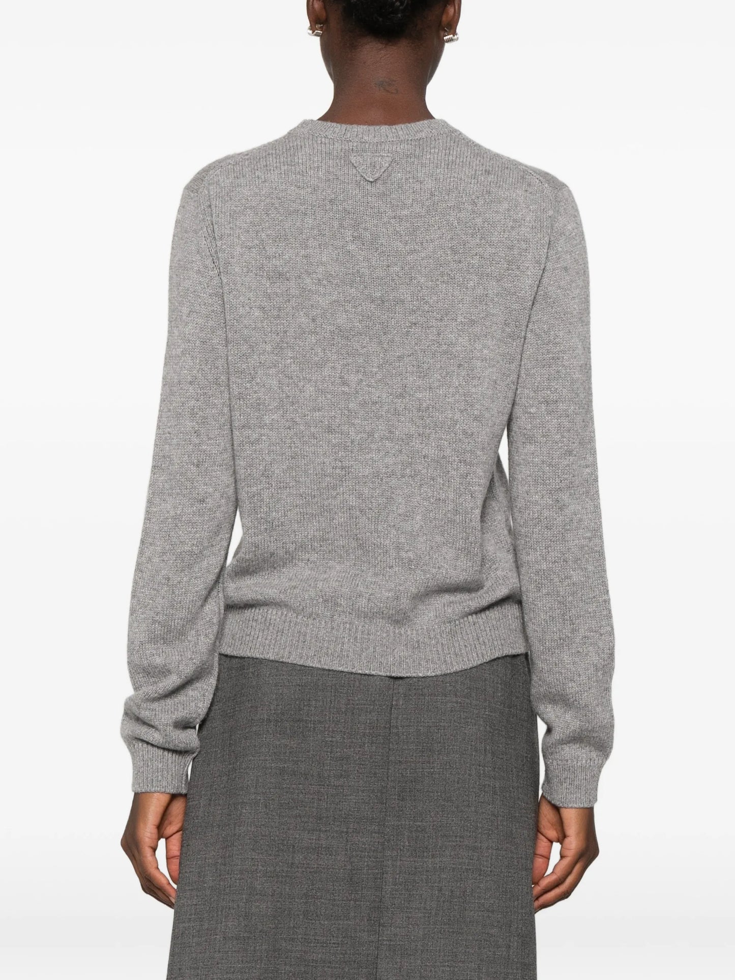 crystal-embellished cashmere sweater