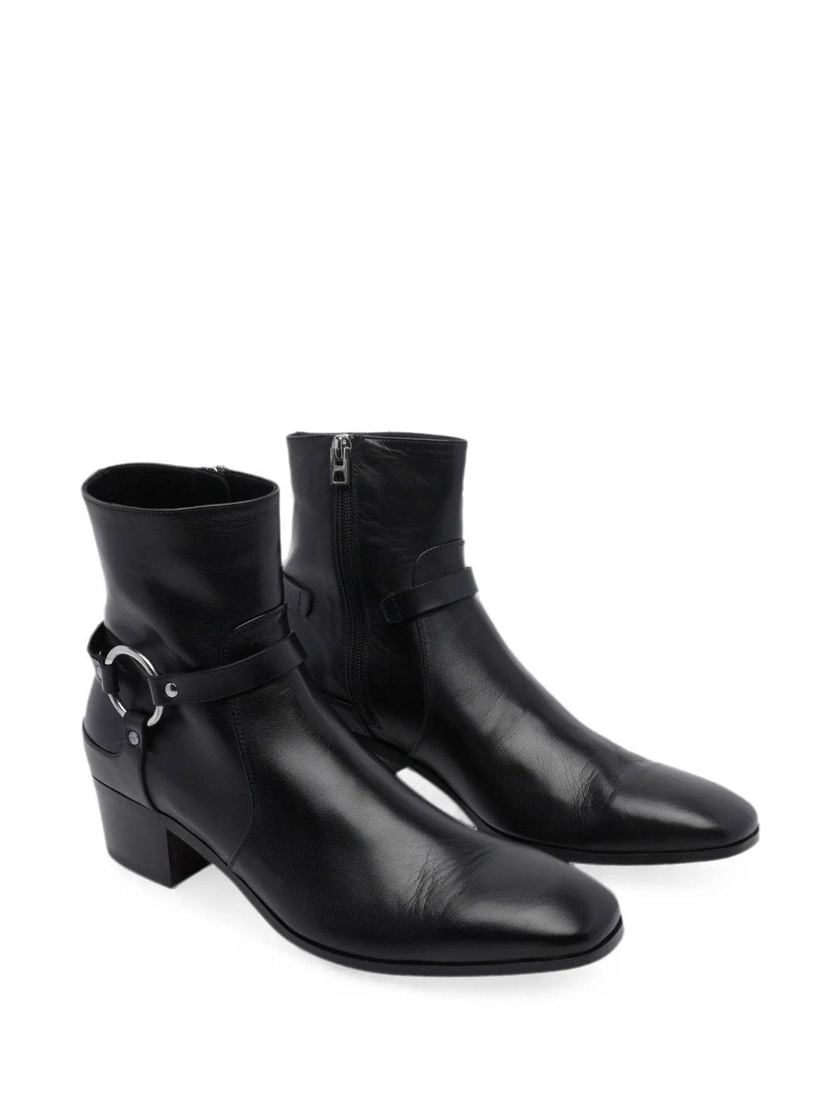 Clint buckle-detail biker boots