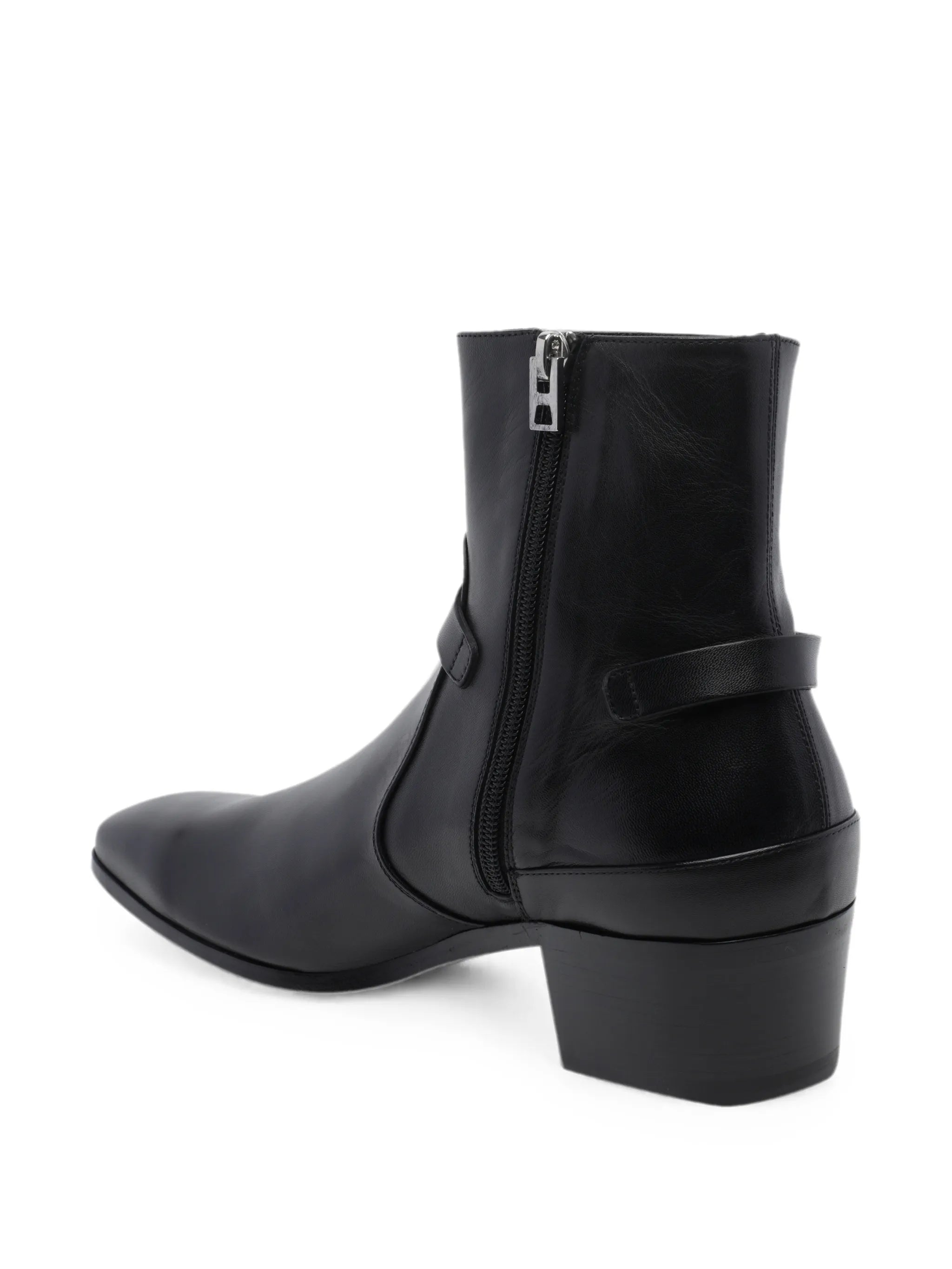Clint buckle-detail biker boots