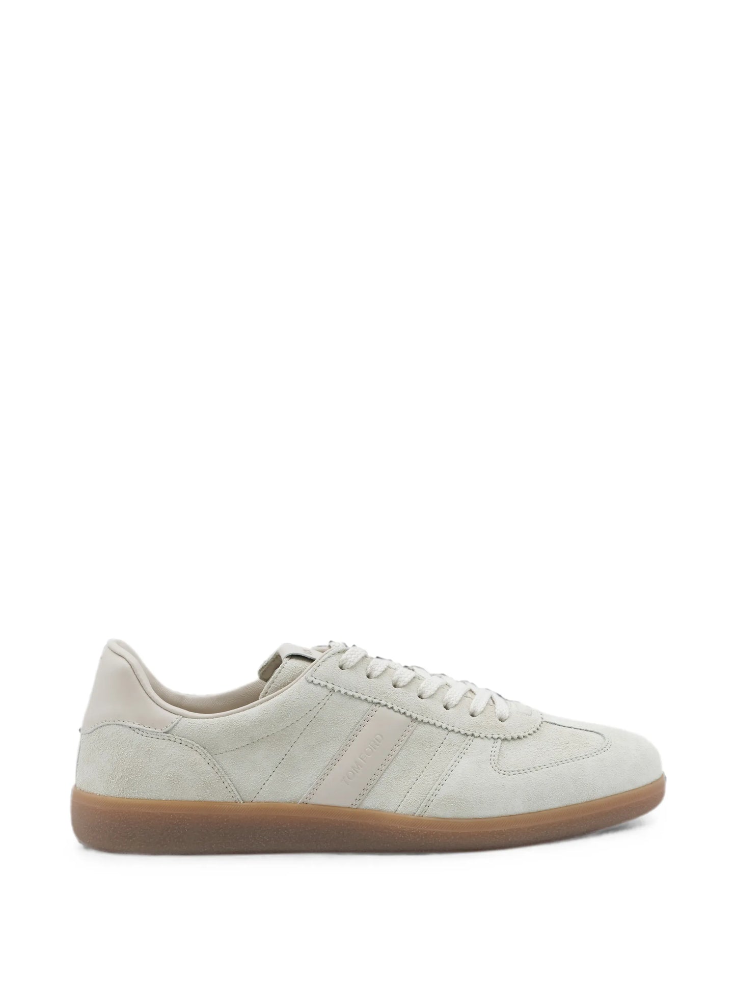 logo-print suede sneakers