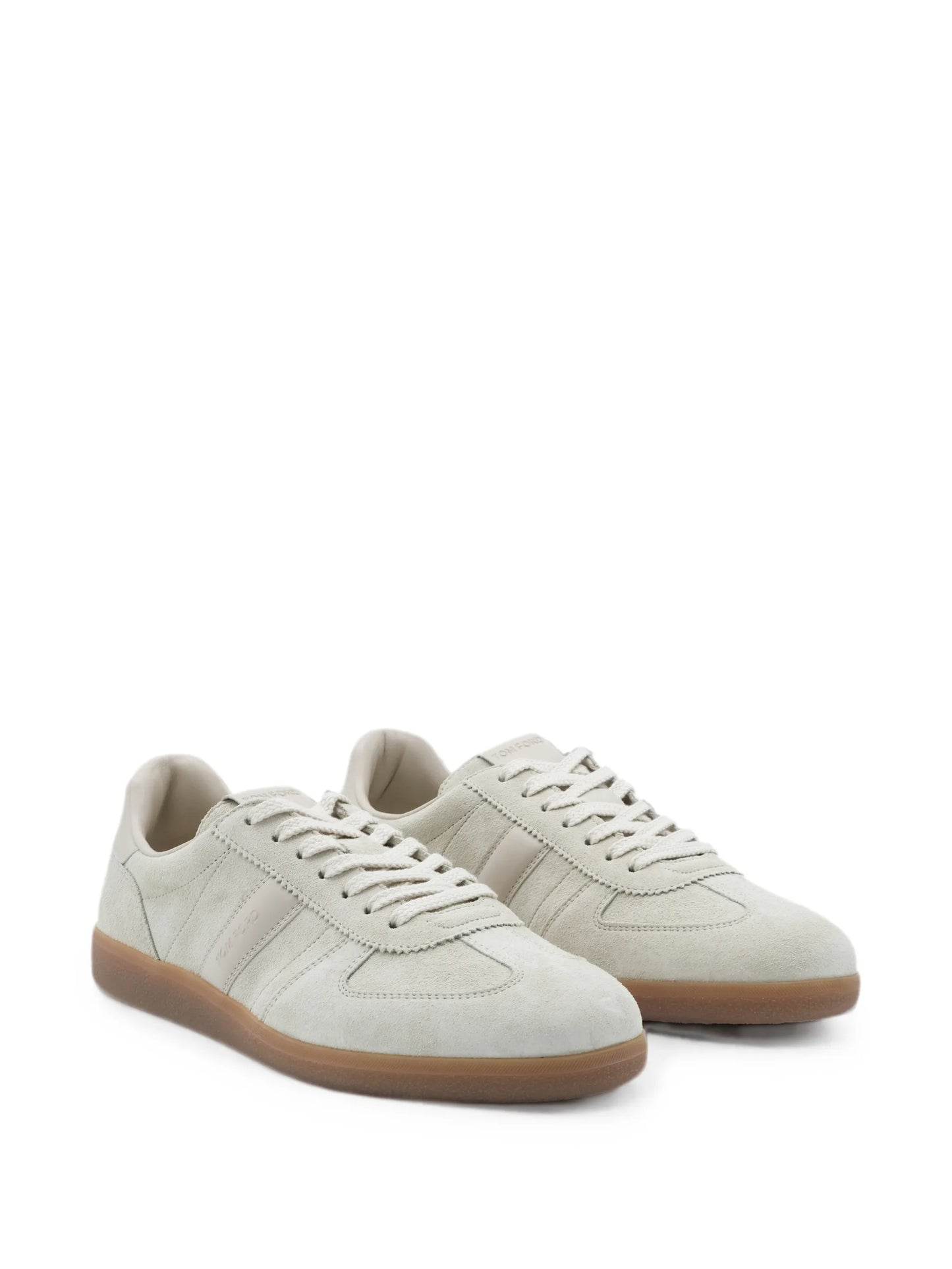 logo-print suede sneakers