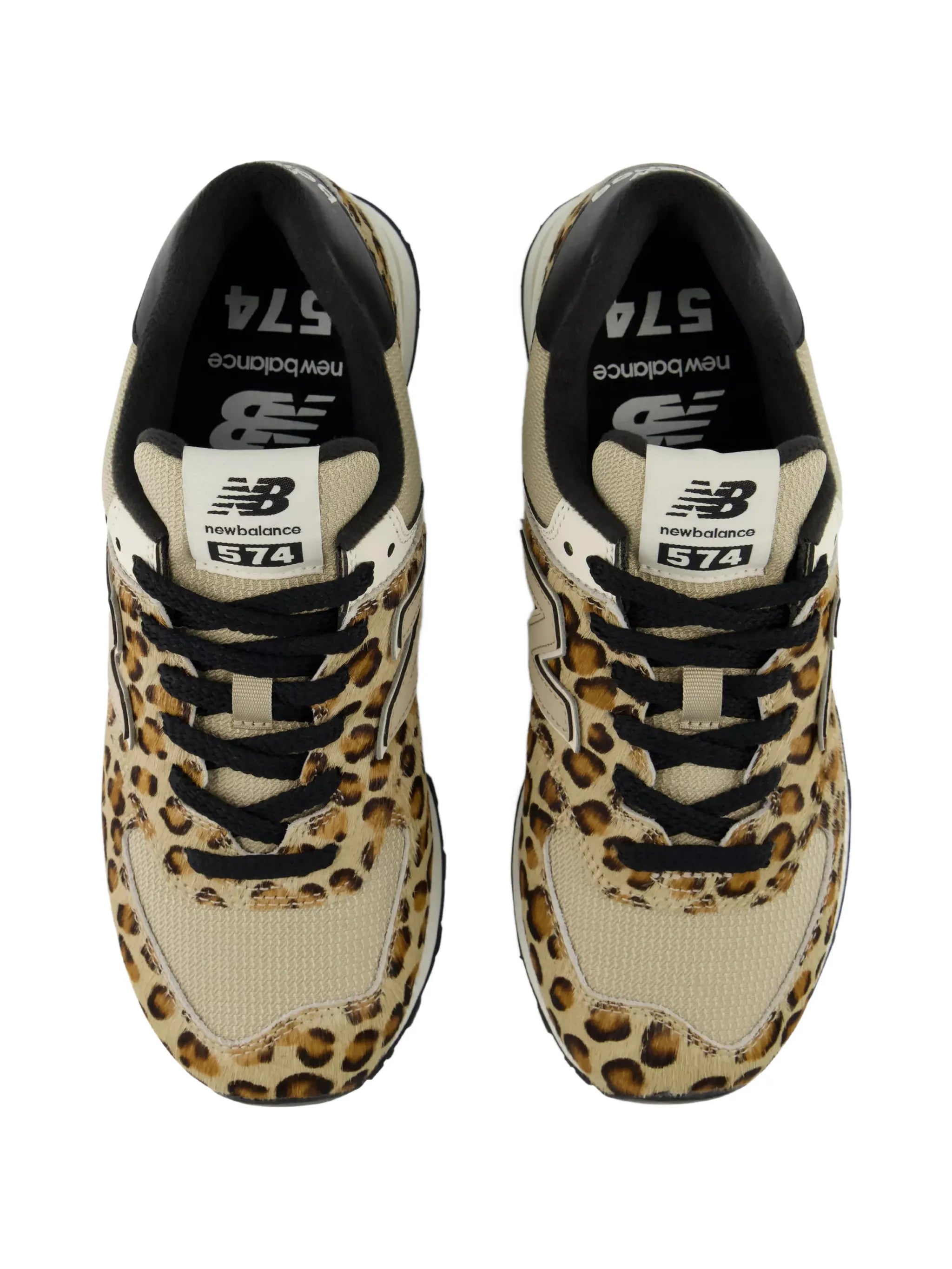 574 leopard-print sneakers