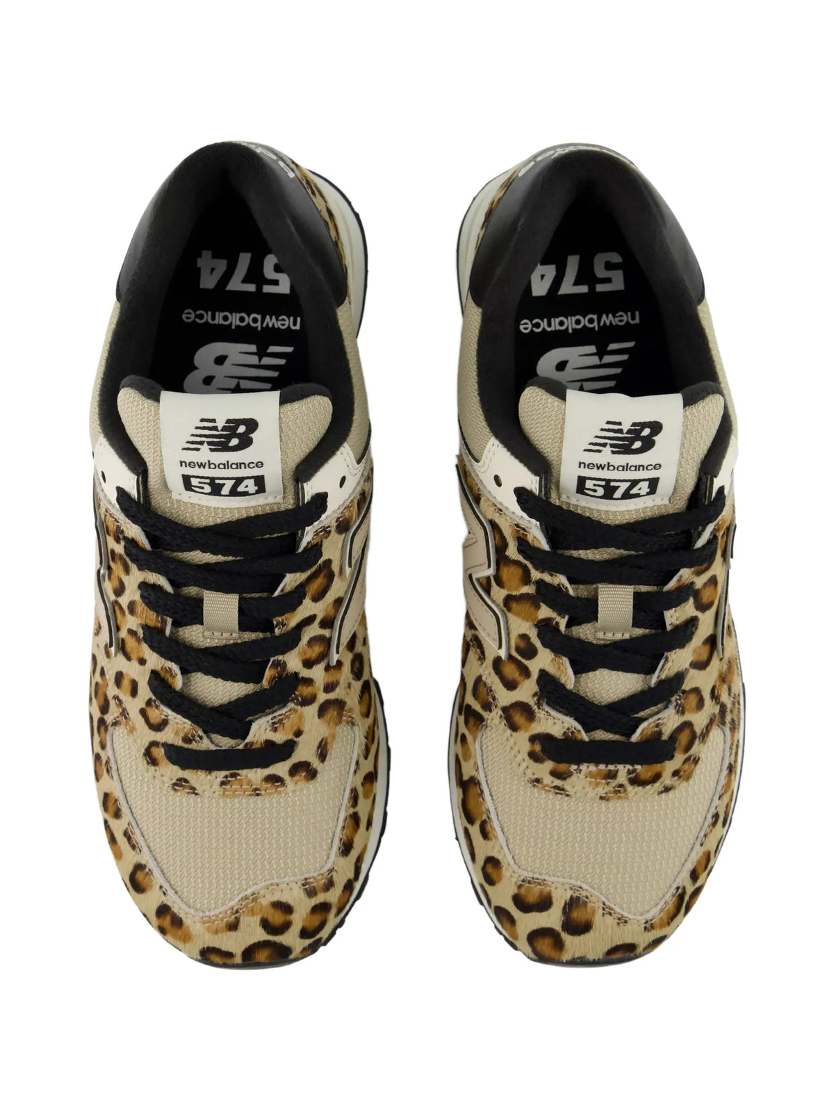 574 leopard-print sneakers