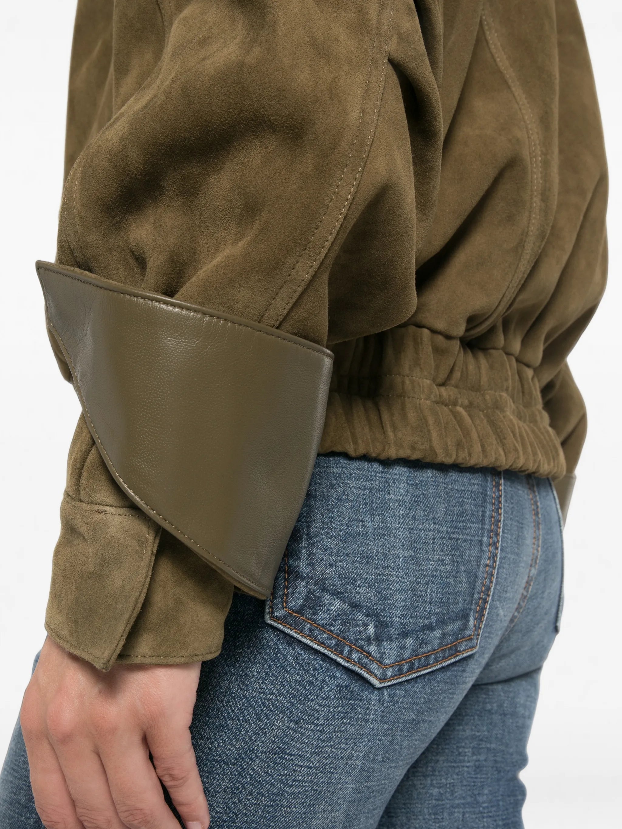 Fiona high-neck bomber jacket