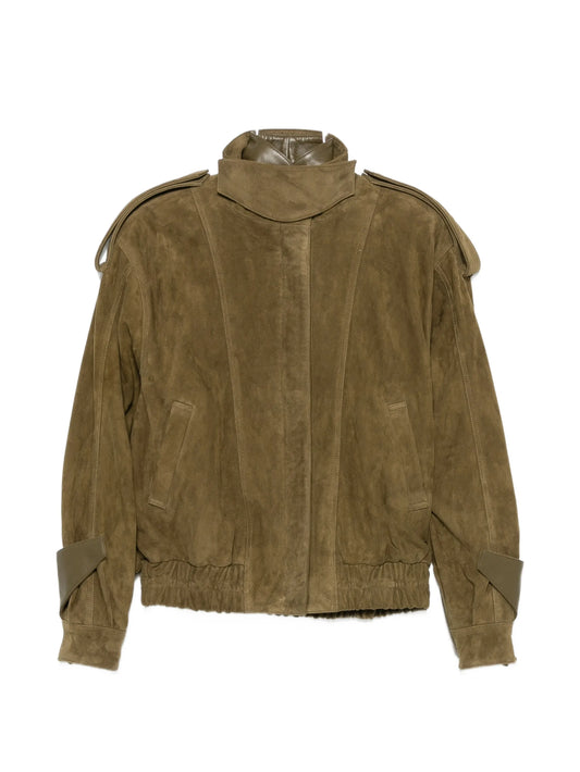 Fiona high-neck bomber jacket