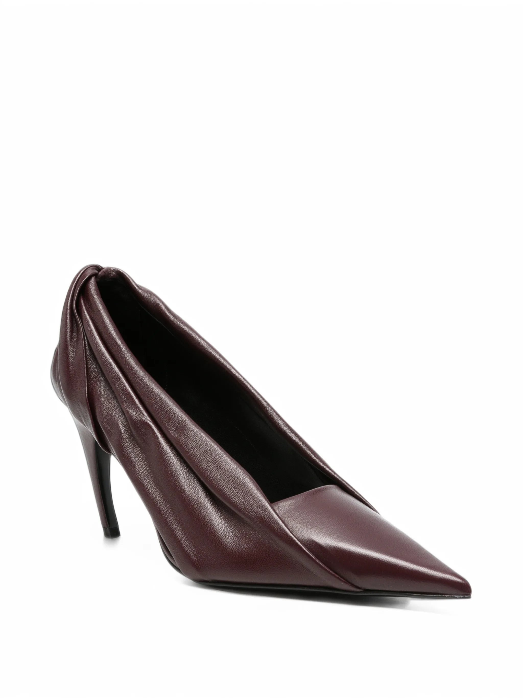 Eve draped leather pumps