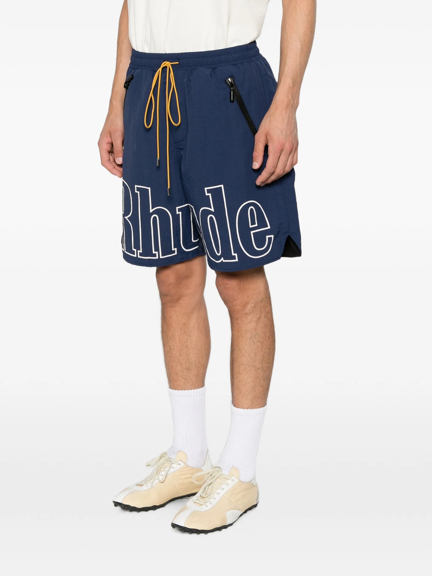 logo-print drawstring shorts