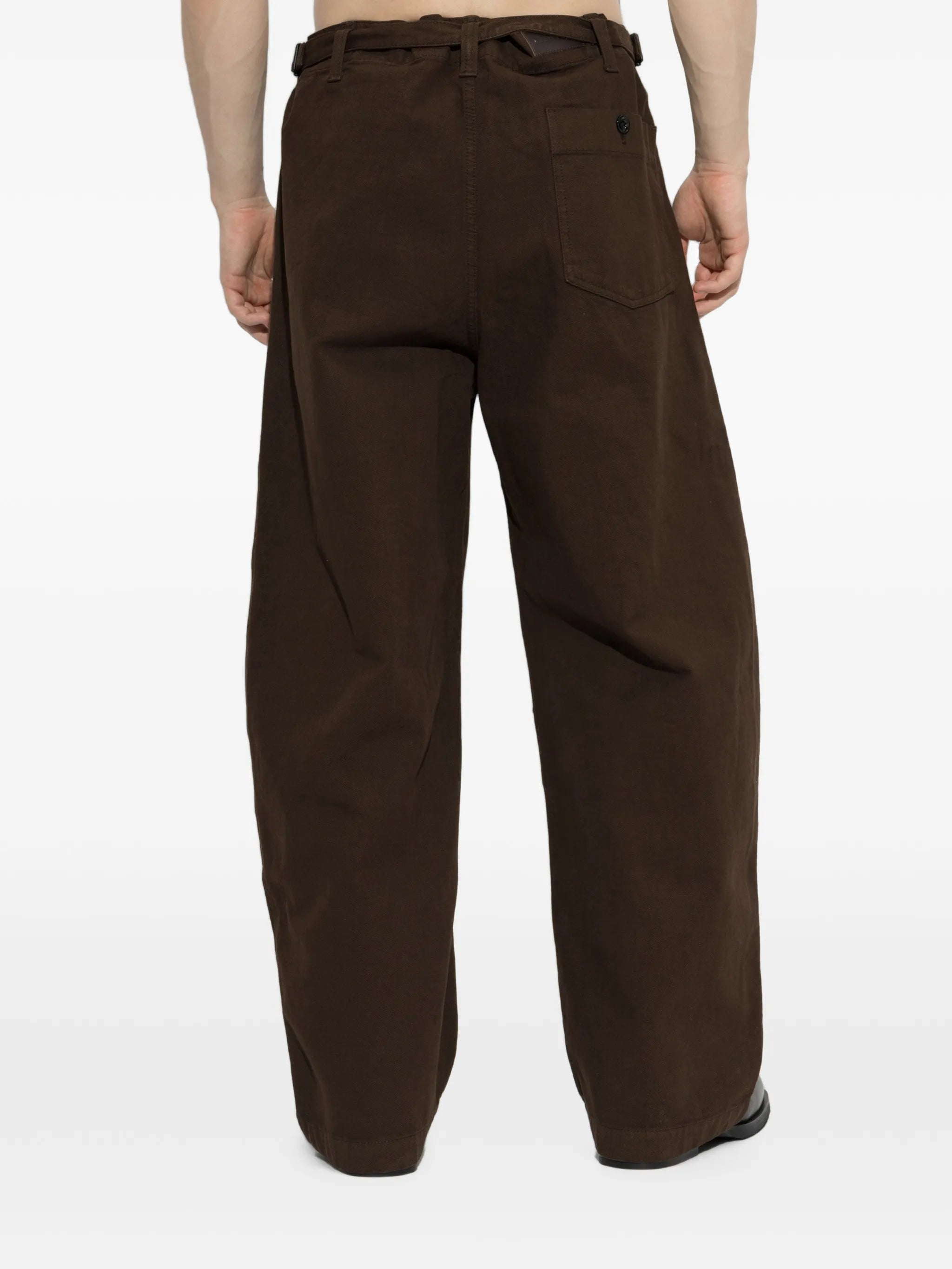 oversized workwear pants in heavy garment-dyed broken twill